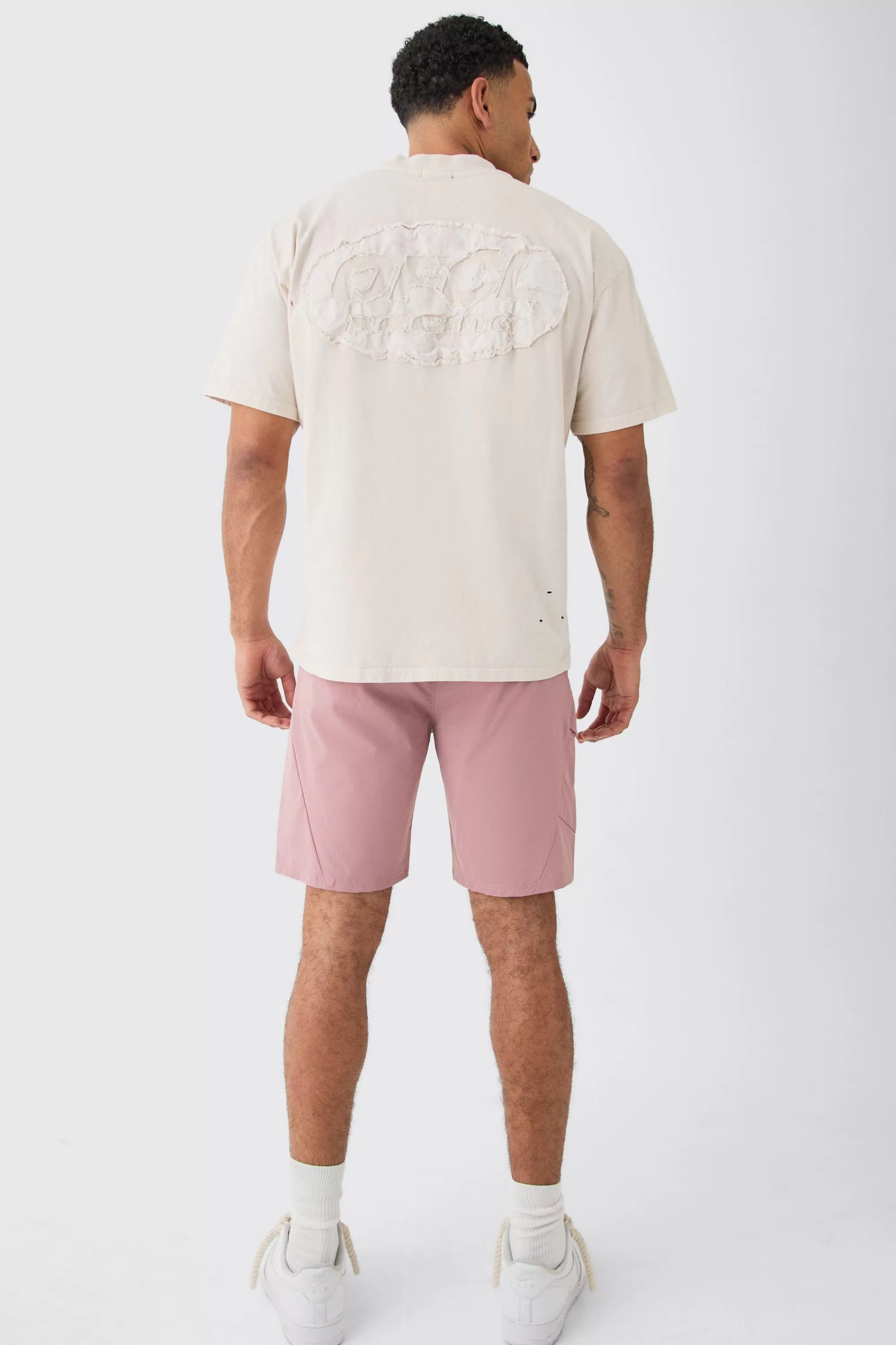 boohooMAN Elasticated Comfort Technical Stretch Short | UK