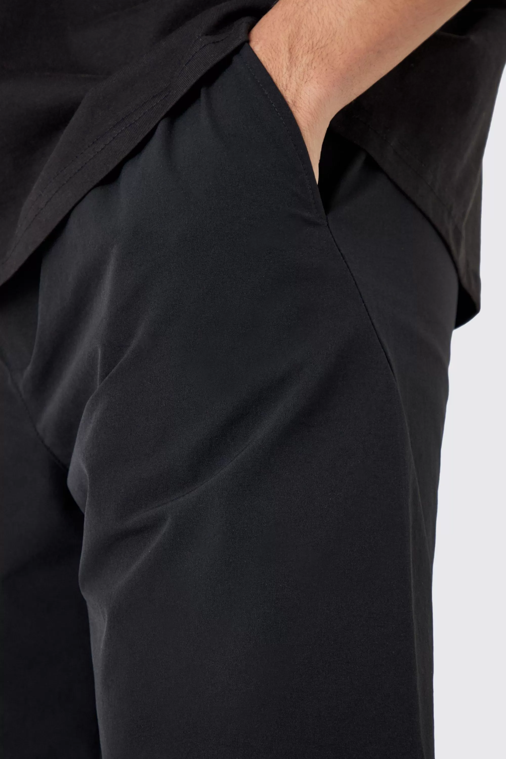 boohooMAN Elasticated Waist Comfort Technical Stretch Short | UK
