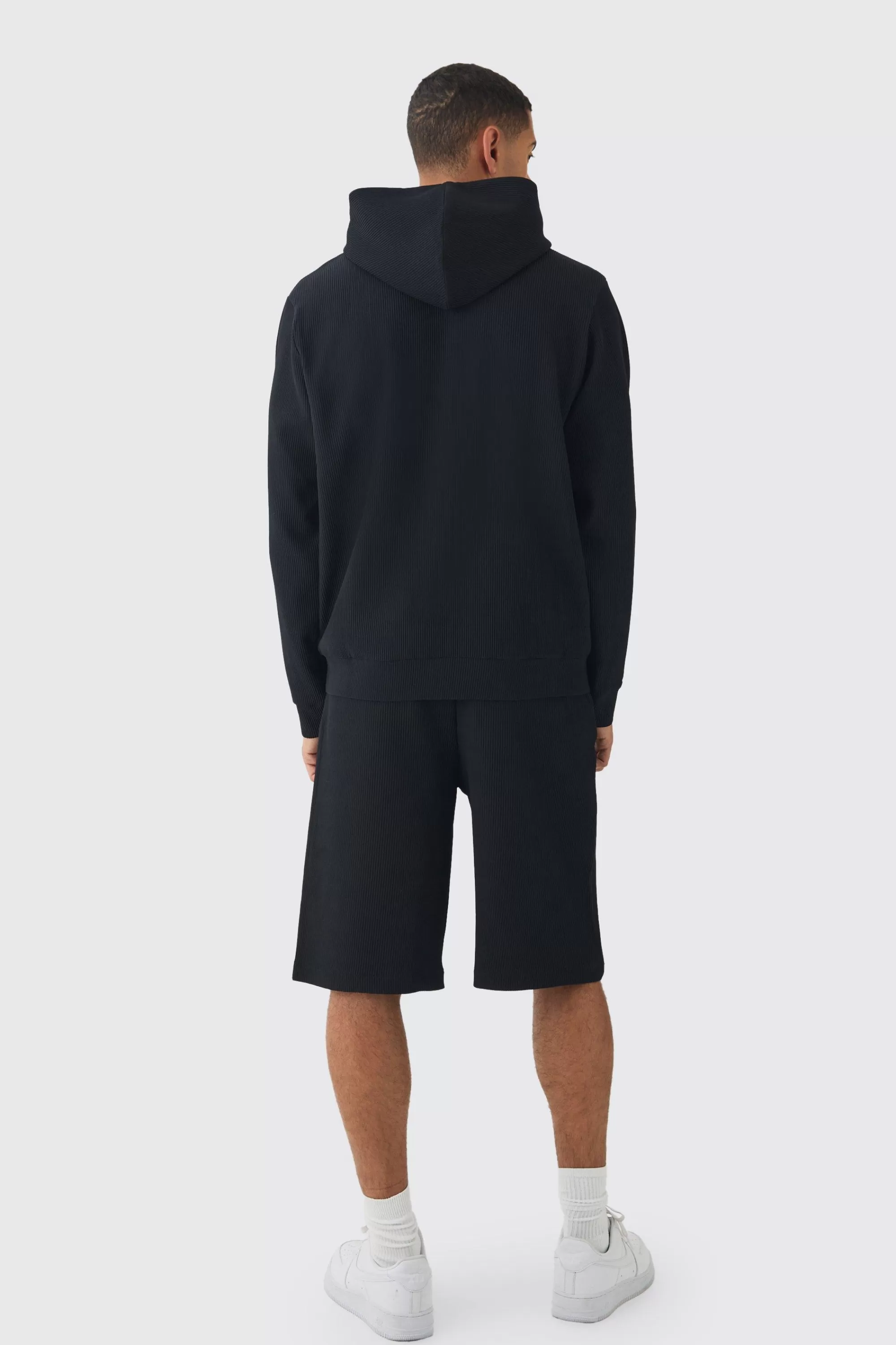 boohooMAN Elasticated Waist Pleated Jorts | UK