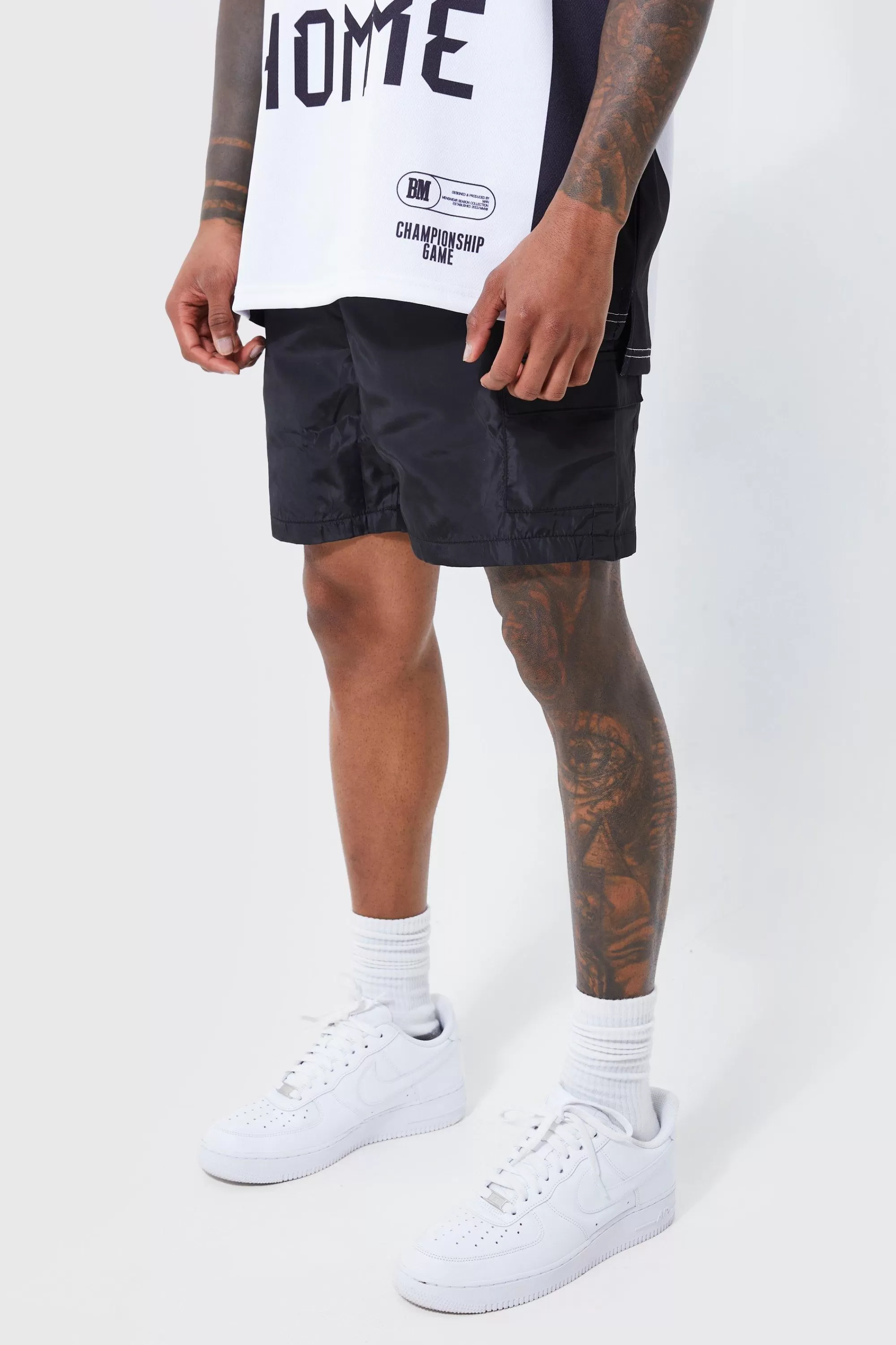boohooMAN Elasticated Waist Toggle Cargo Short | UK