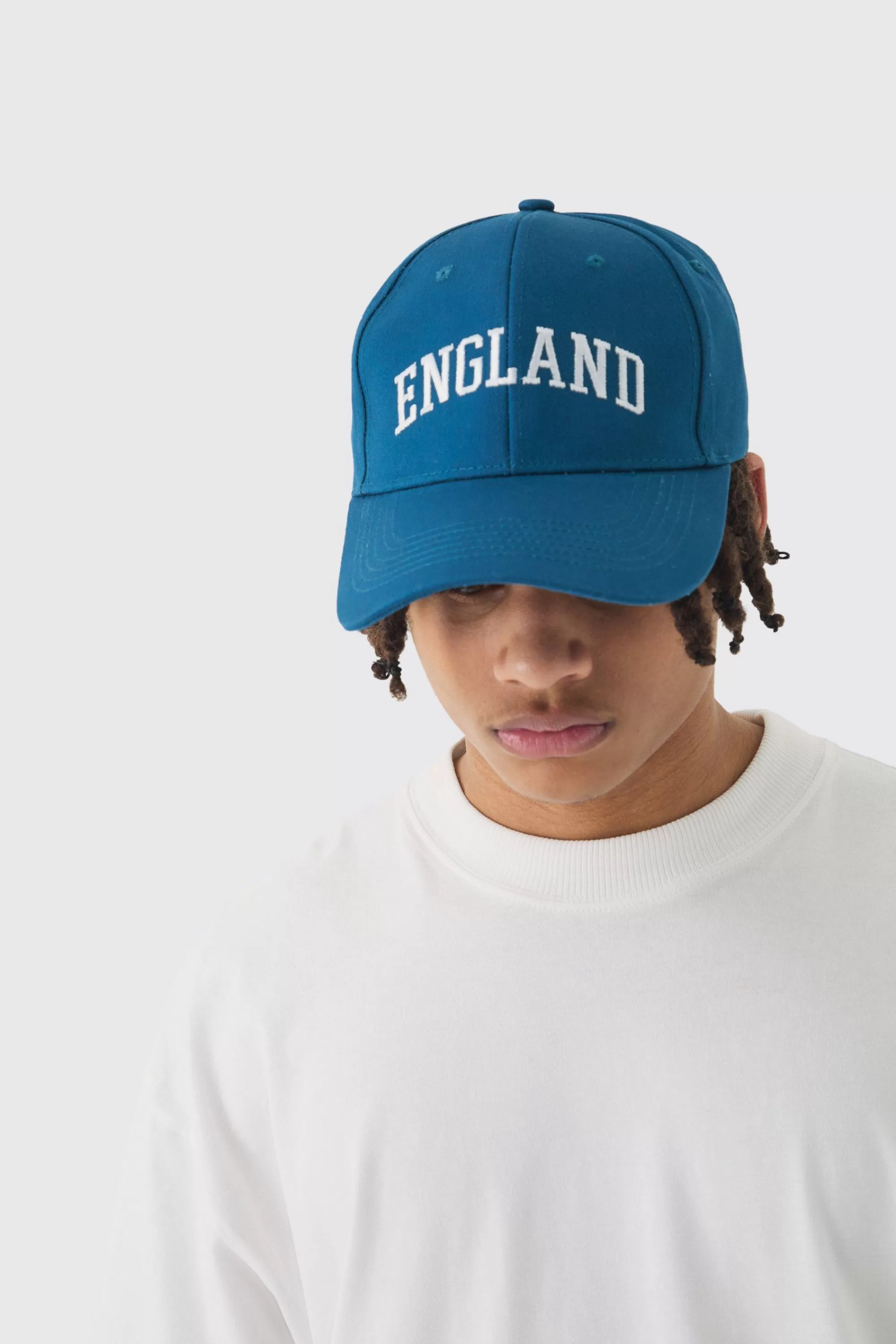 boohooMAN England Embroidered Cap In | UK