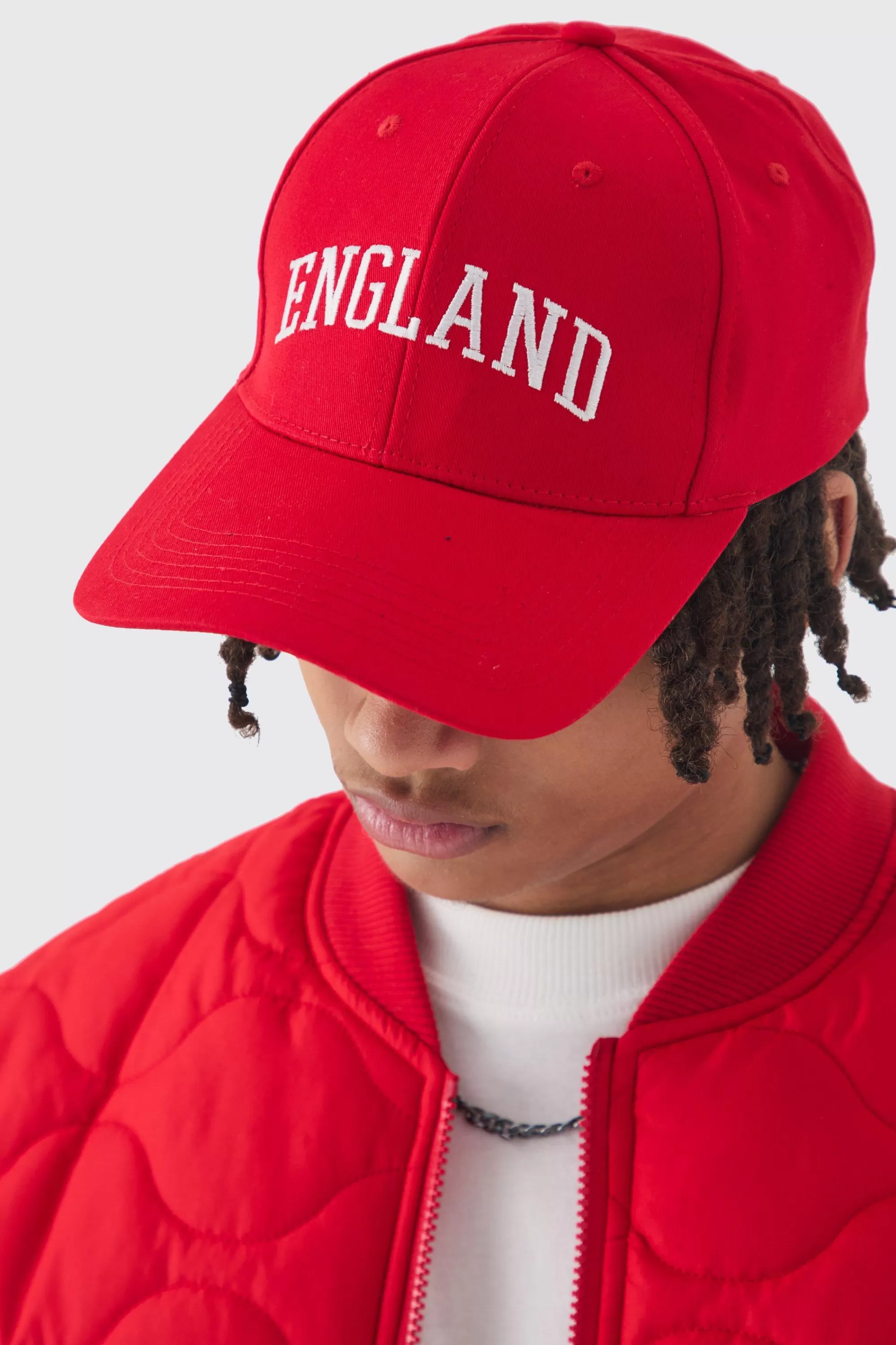 boohooMAN England Embroide Cap In | UK