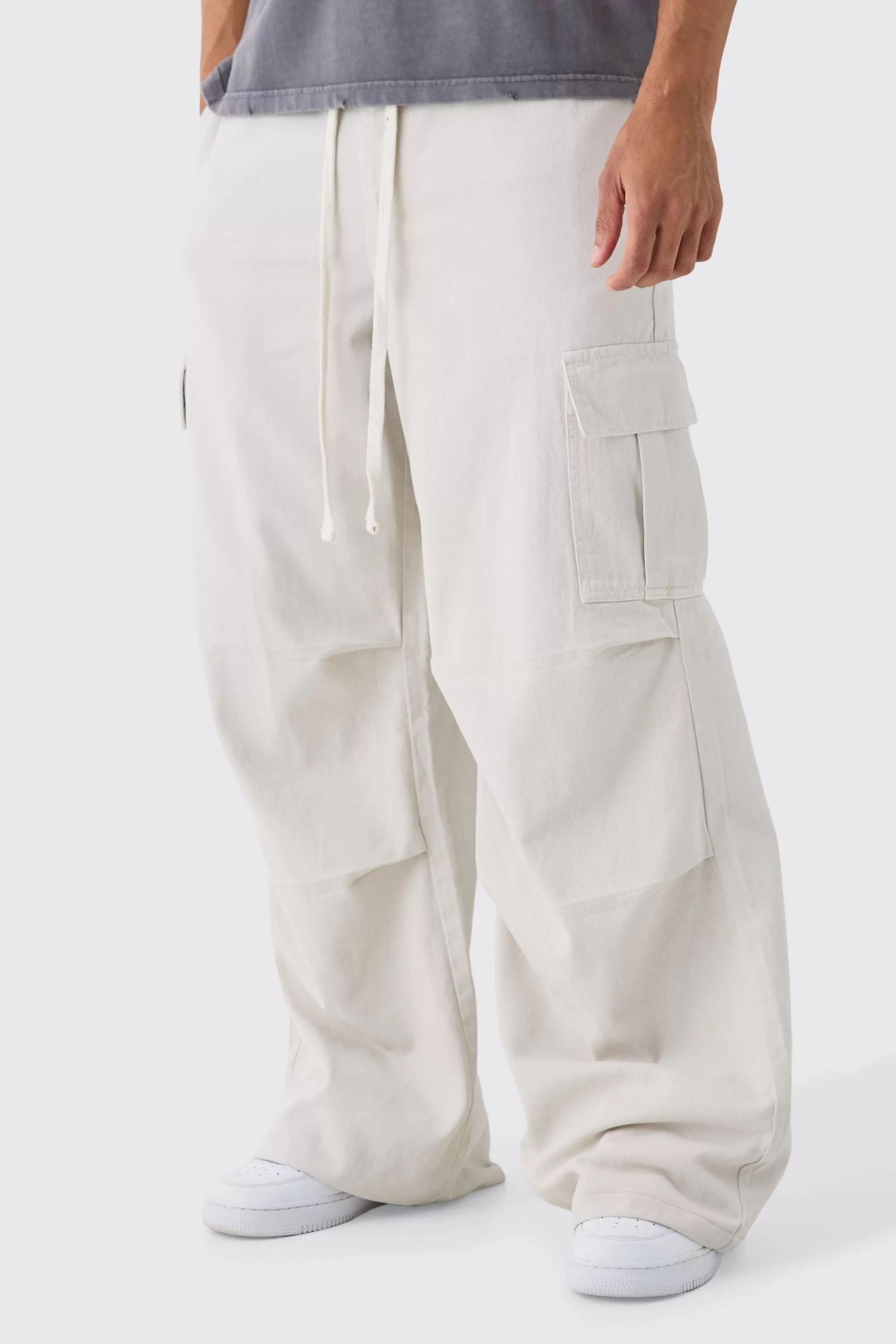 boohooMAN Extreme Baggy Fit Cargo Trousers In | UK