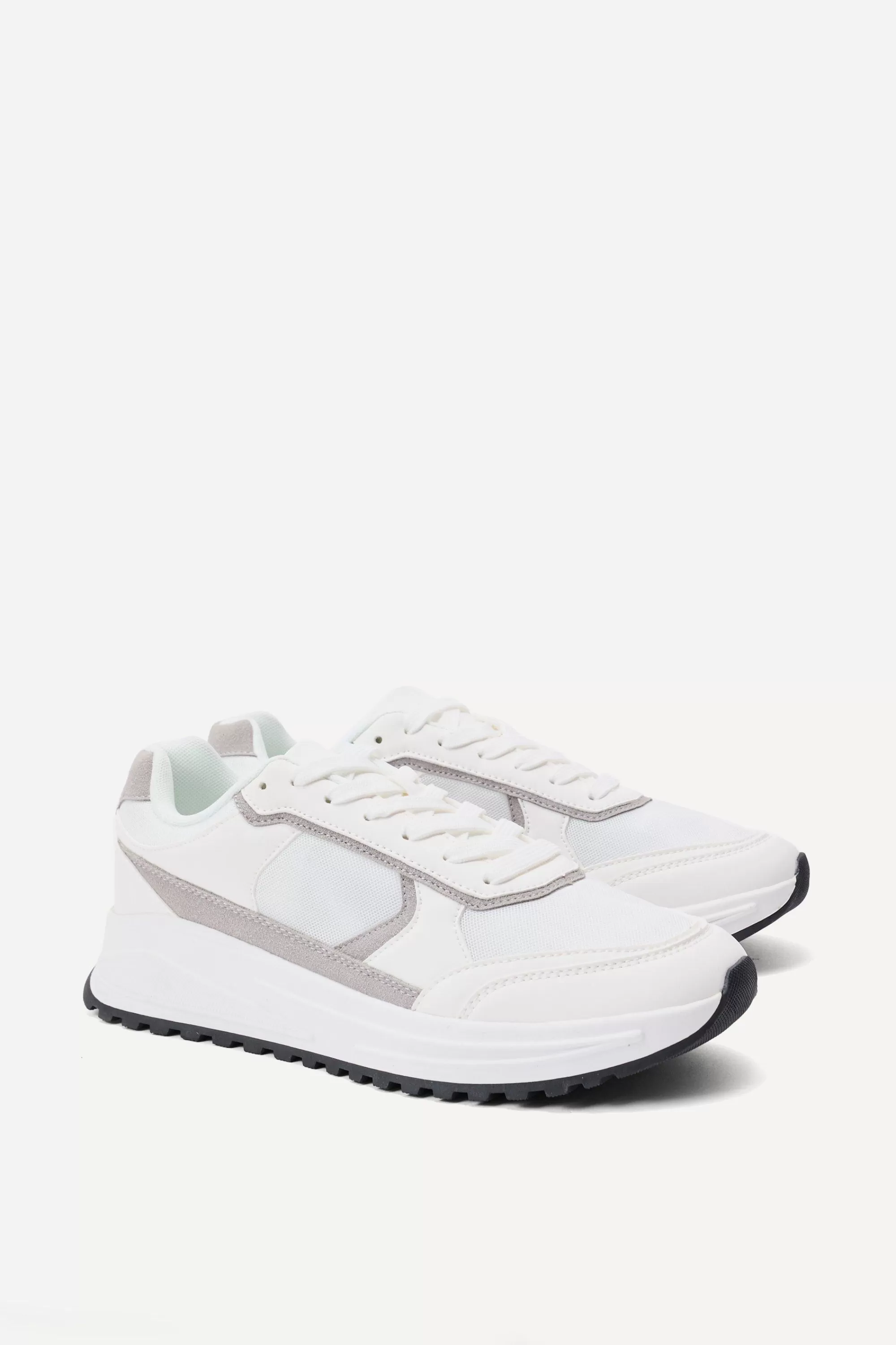 boohooMAN Faux Suede Contrast Trainer | UK
