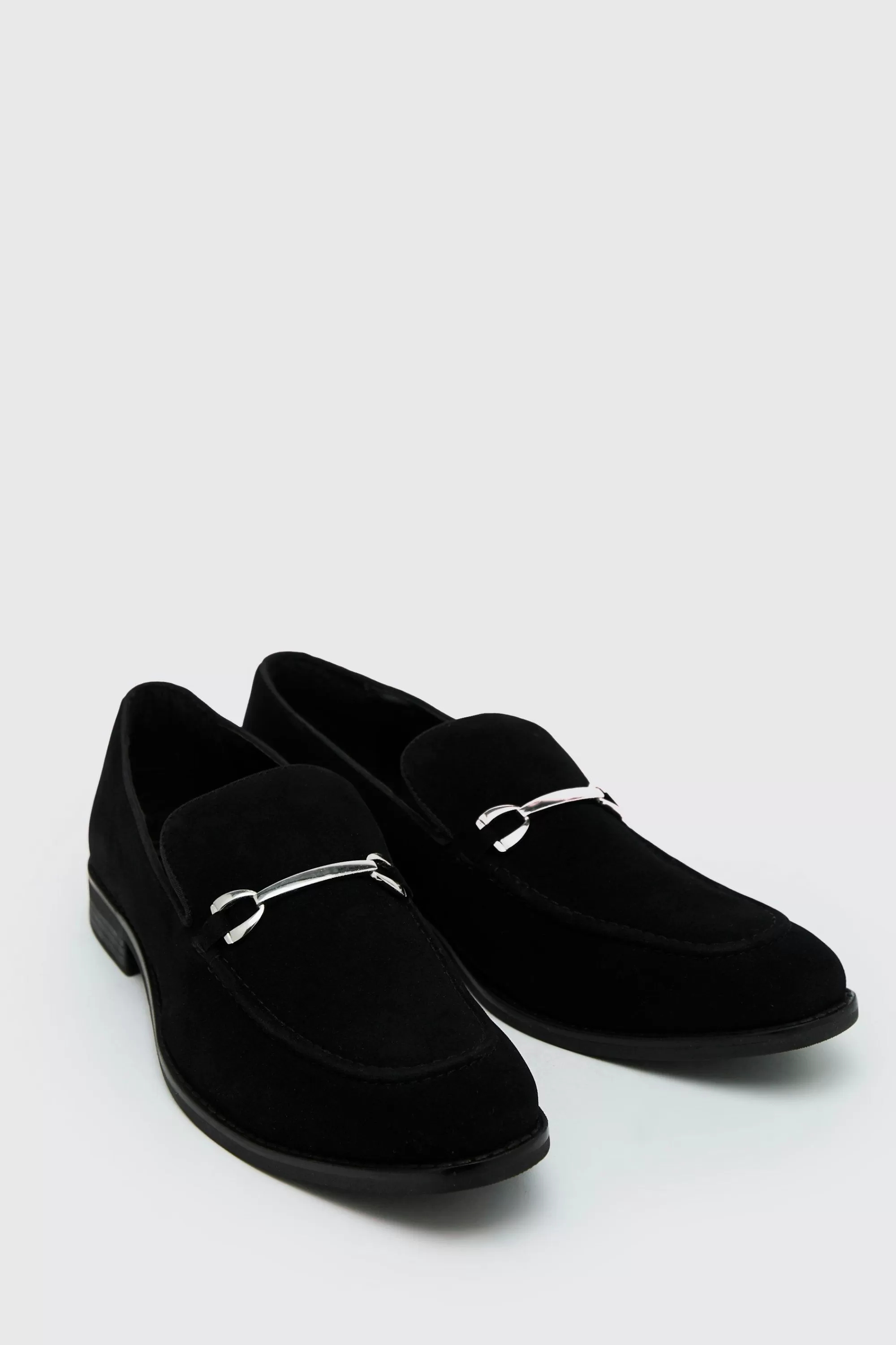 boohooMAN Faux Suede Snaffle Loafer | UK