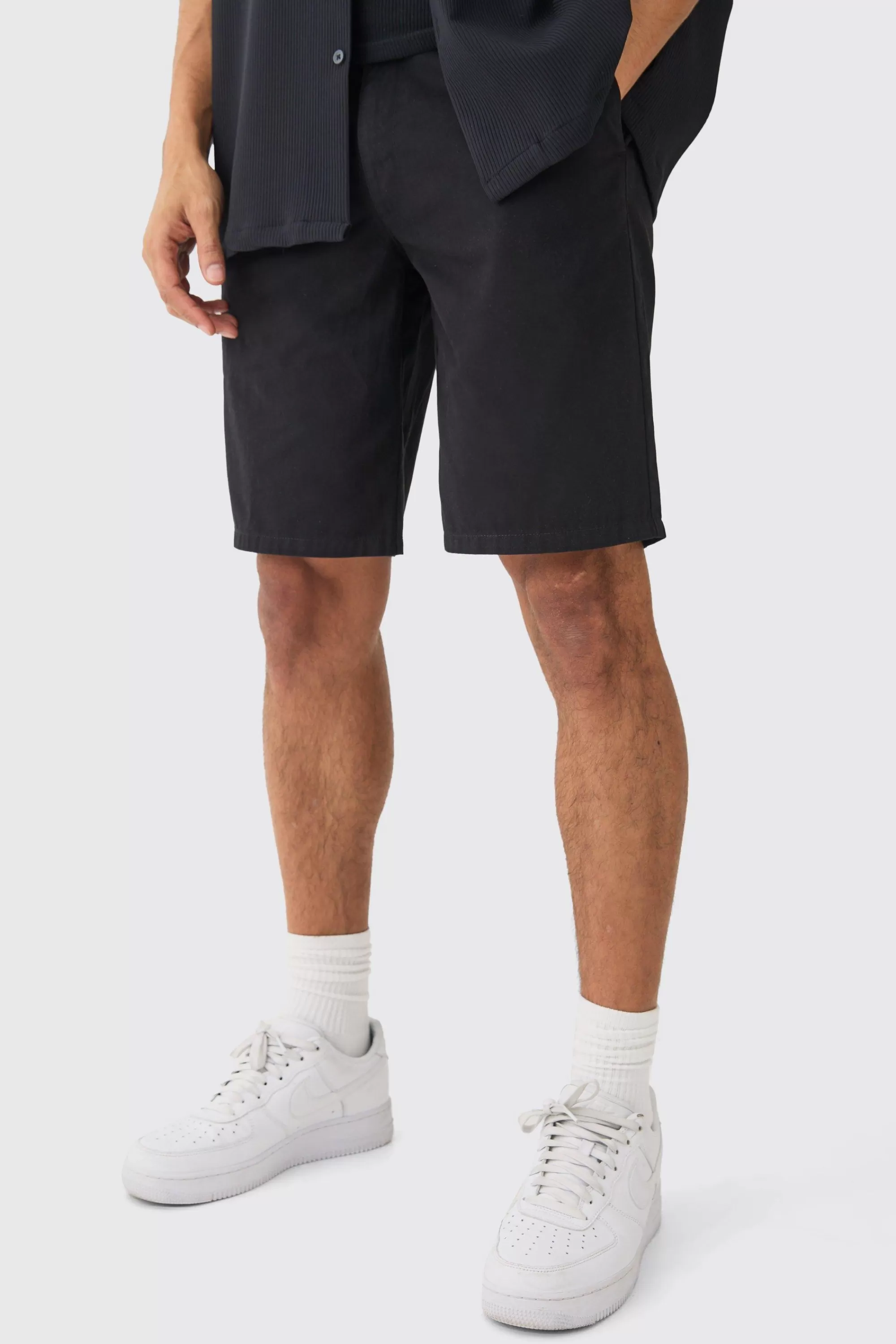 boohooMAN Fixed Waist Relaxed Fit Shorts | UK