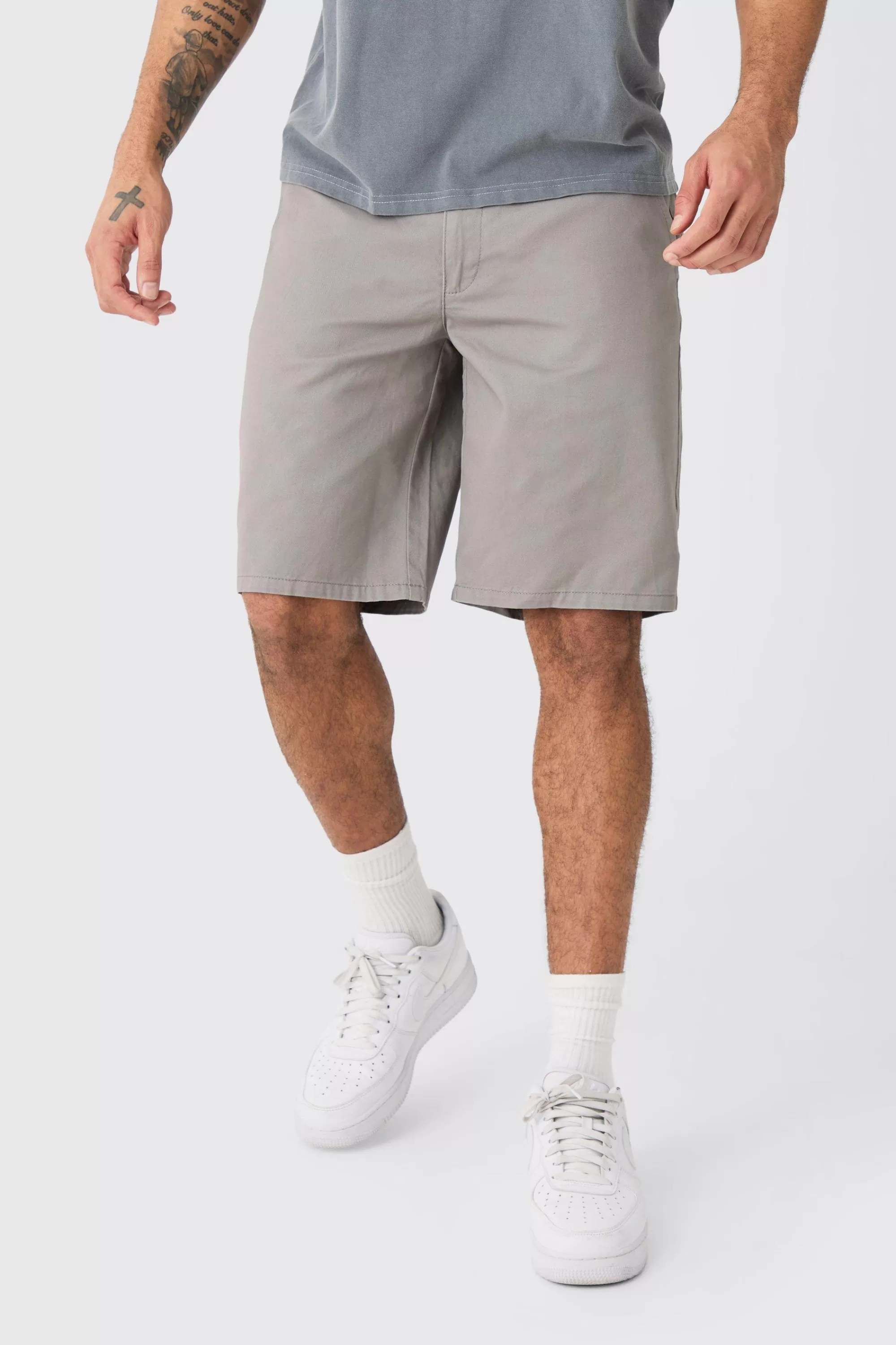 boohooMAN Fixed Waist Relaxed Fit Short Shorts | UK