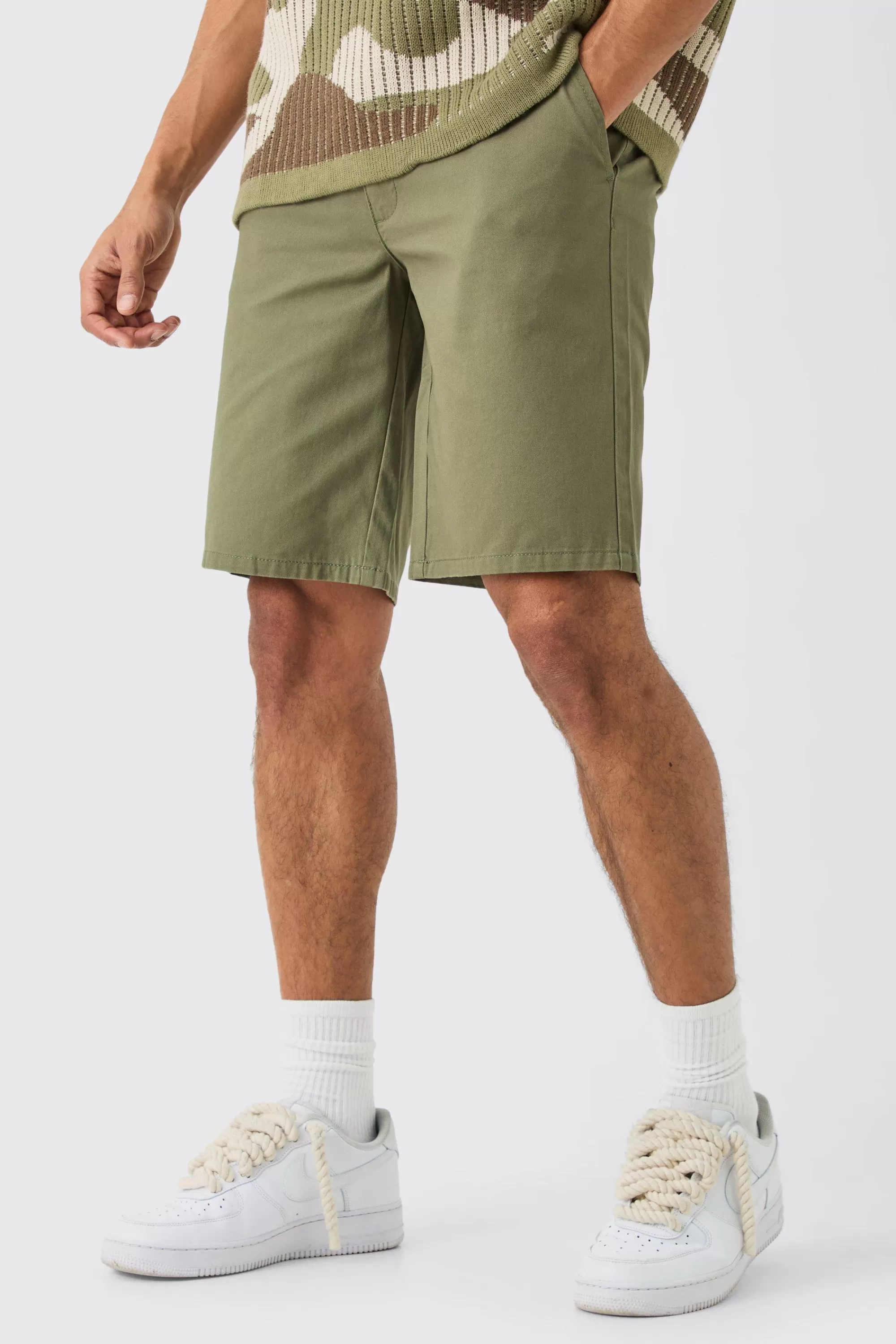 boohooMAN Fixed Waist Relaxed Fit Short Shorts | UK