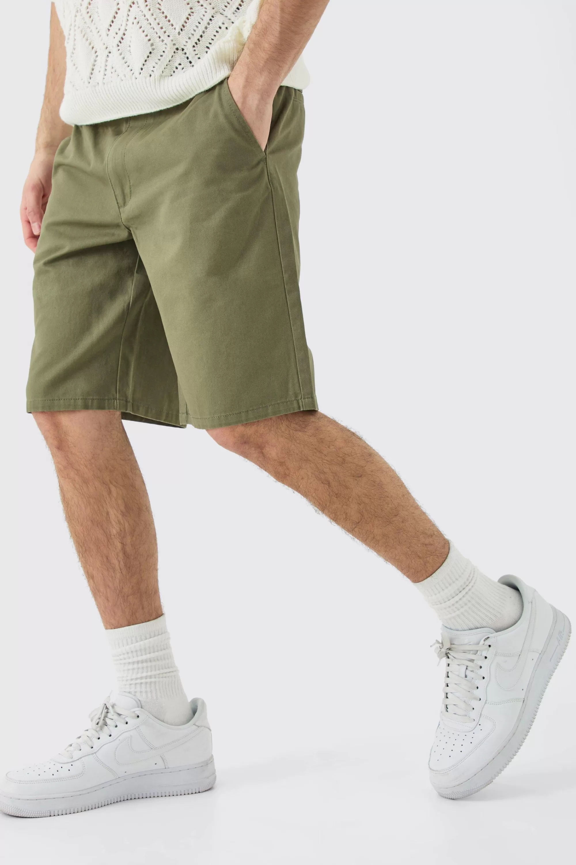 boohooMAN Fixed Waist Relaxed Fit Shorts | UK