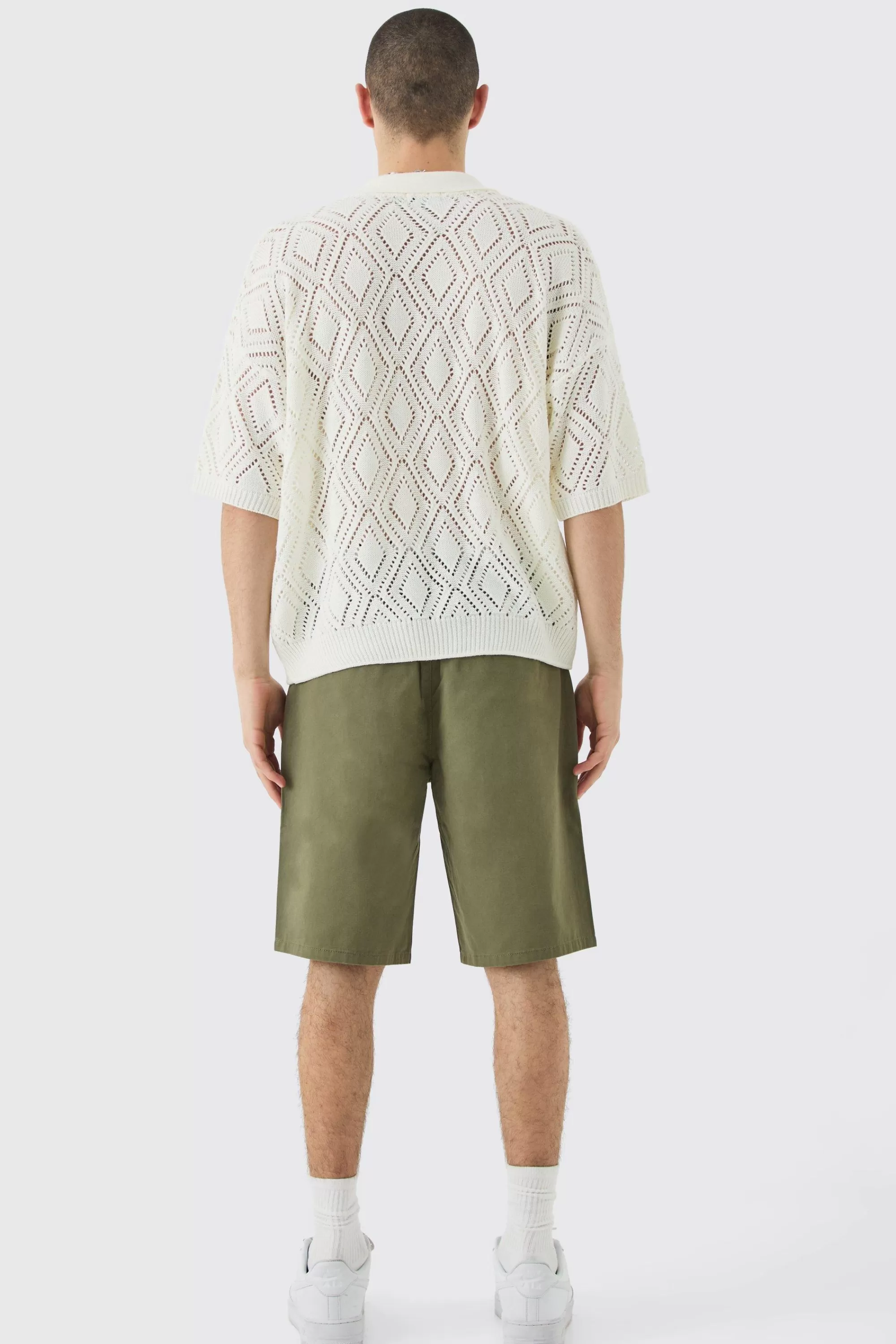 boohooMAN Fixed Waist Relaxed Fit Shorts | UK