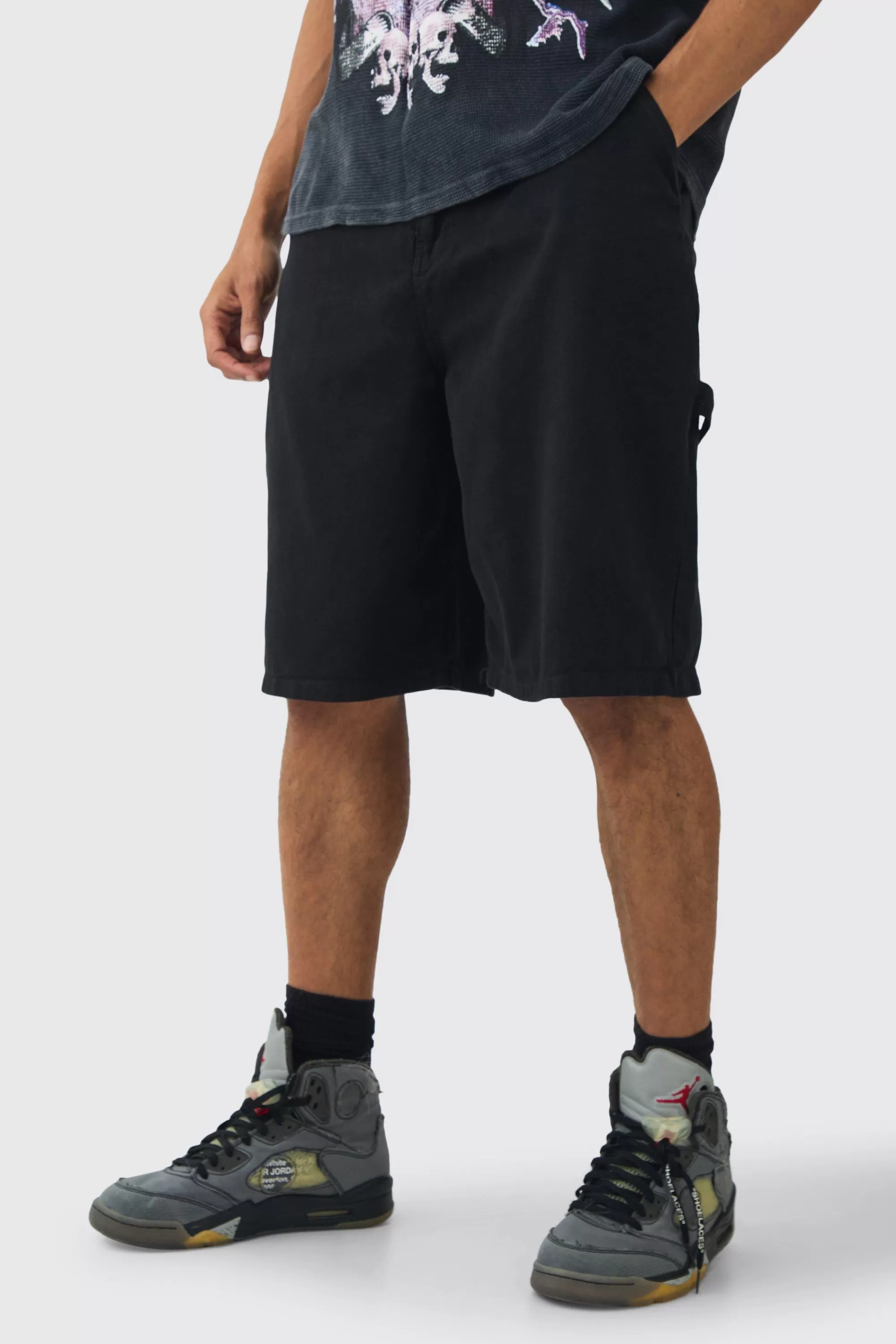 boohooMAN Fixed Waist Parachute Shorts | UK