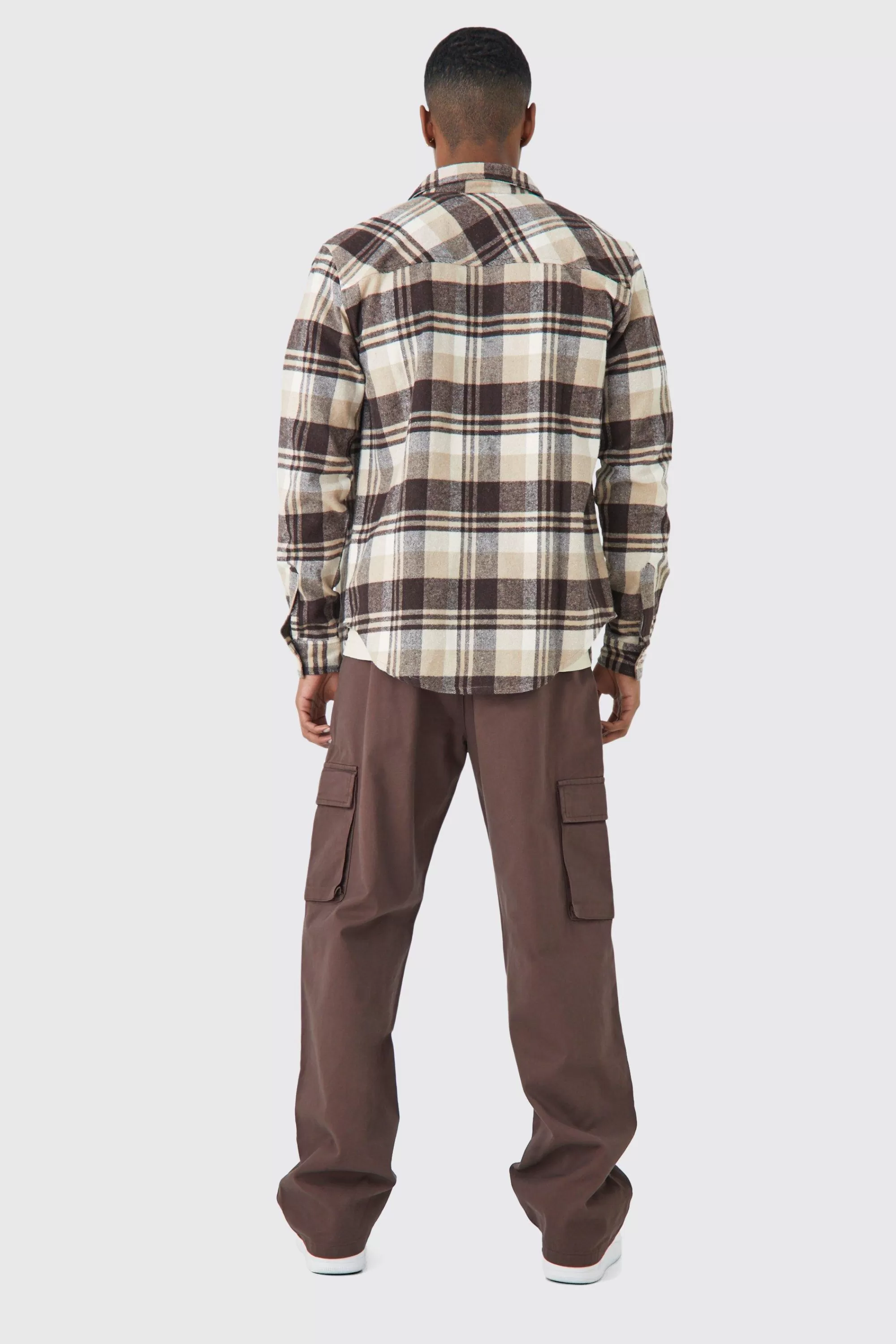 boohooMAN Fixed Waist Relaxed Fit Cargo Trouser | UK