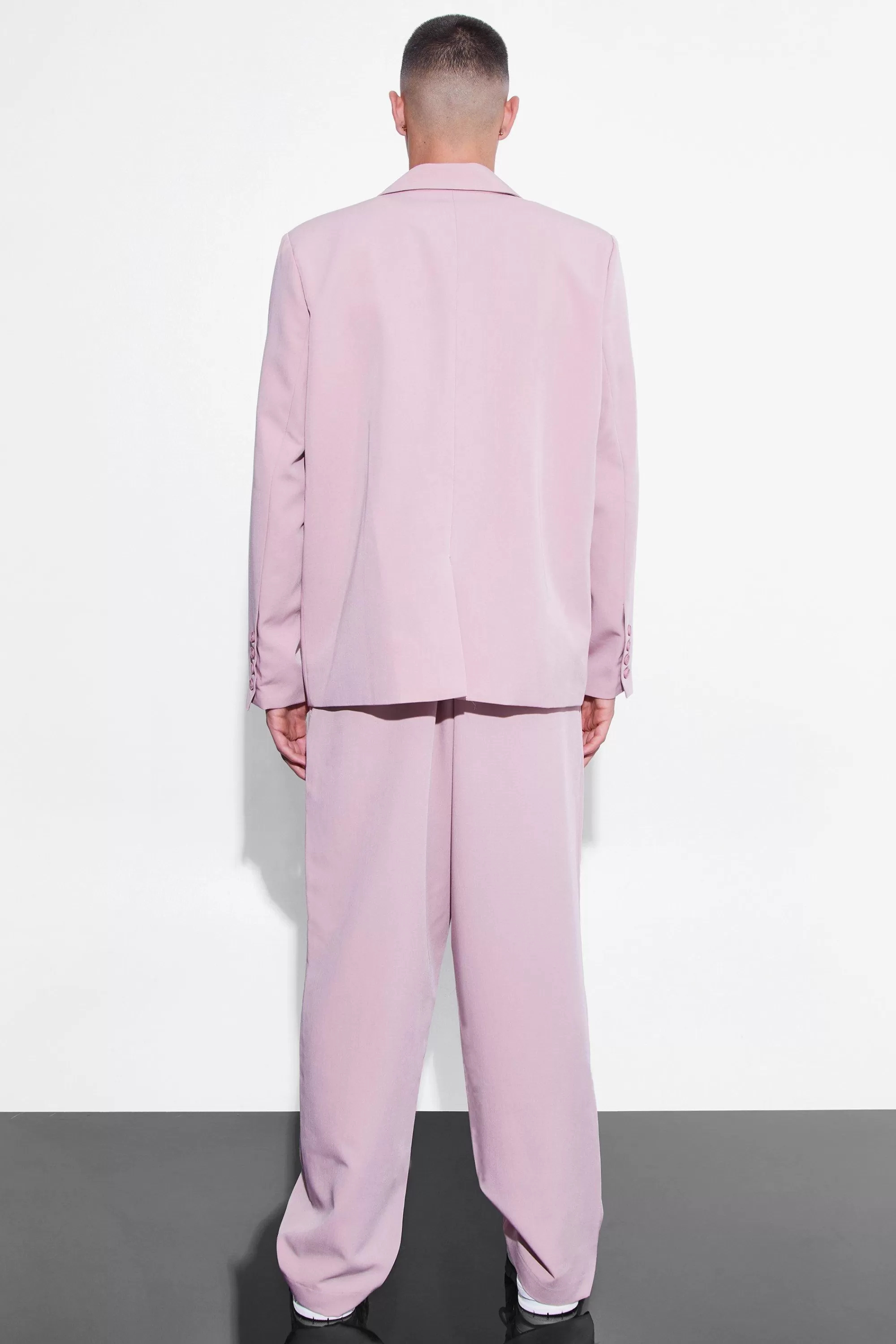 boohooMAN Fixed Waist Relaxed Leg Trousers | UK