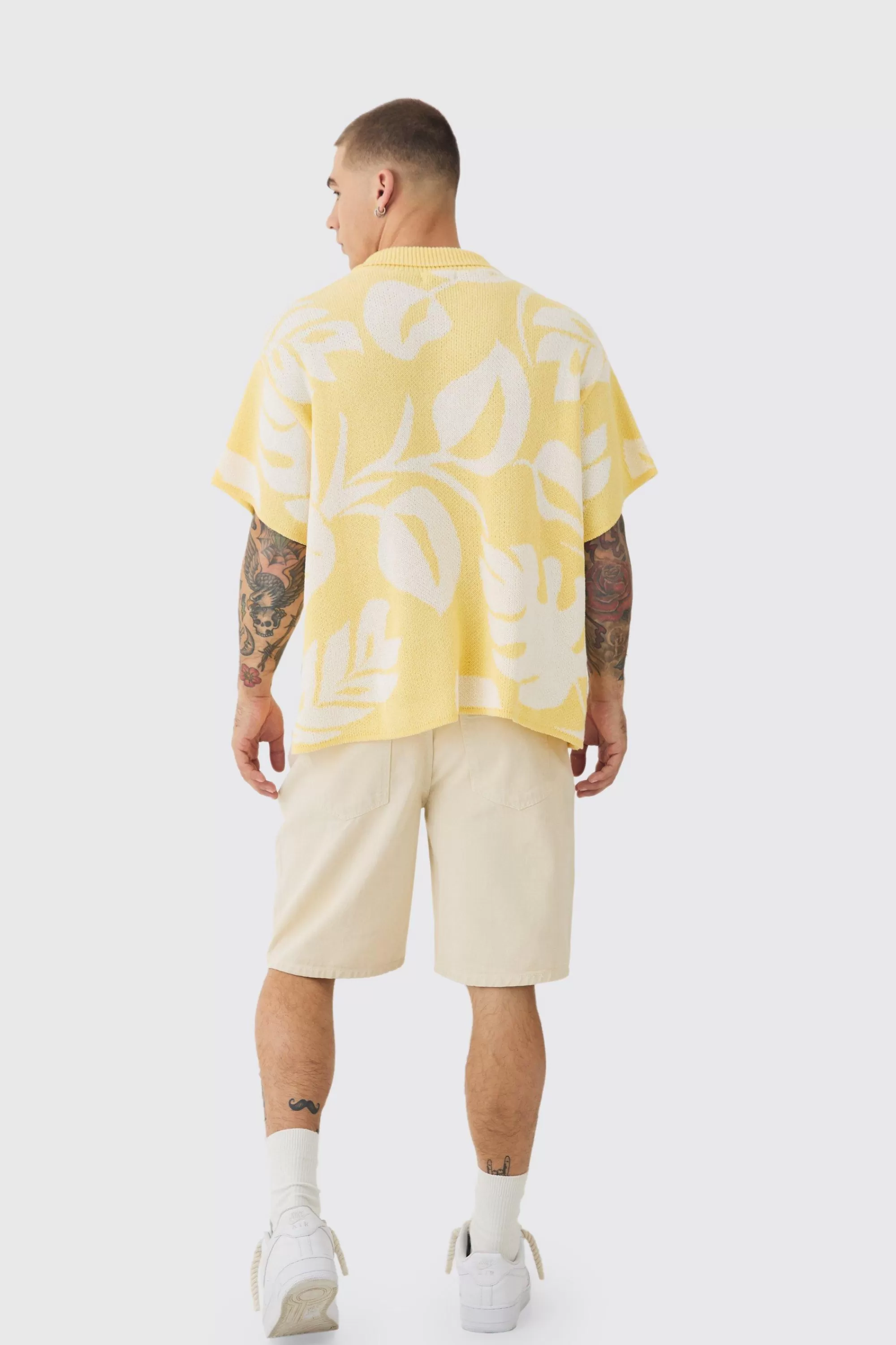 boohooMAN Fixed Waist Relaxed Pintuck Shorts | UK