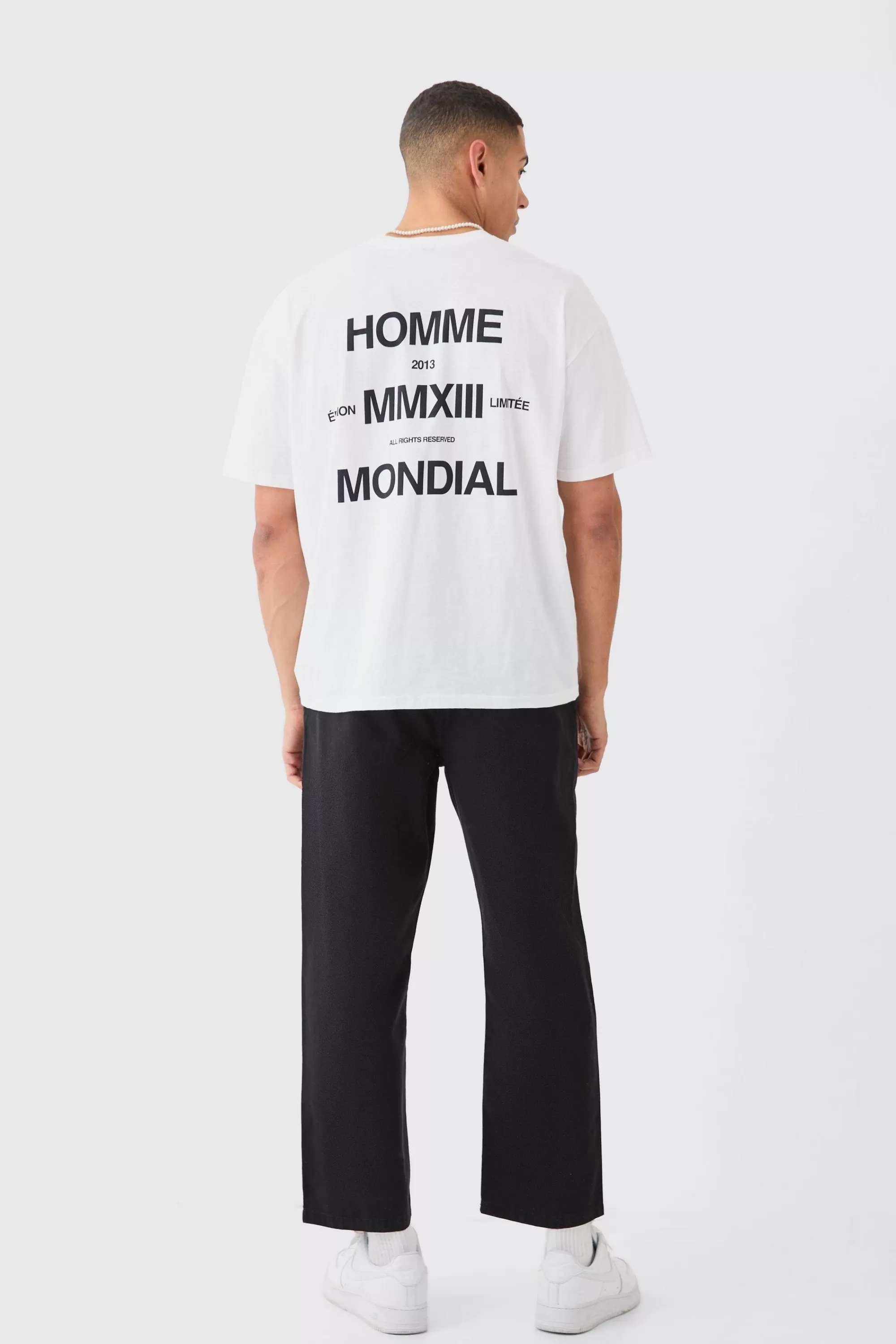 boohooMAN Fixed Waist Skate Cropped Chino Trouser | UK