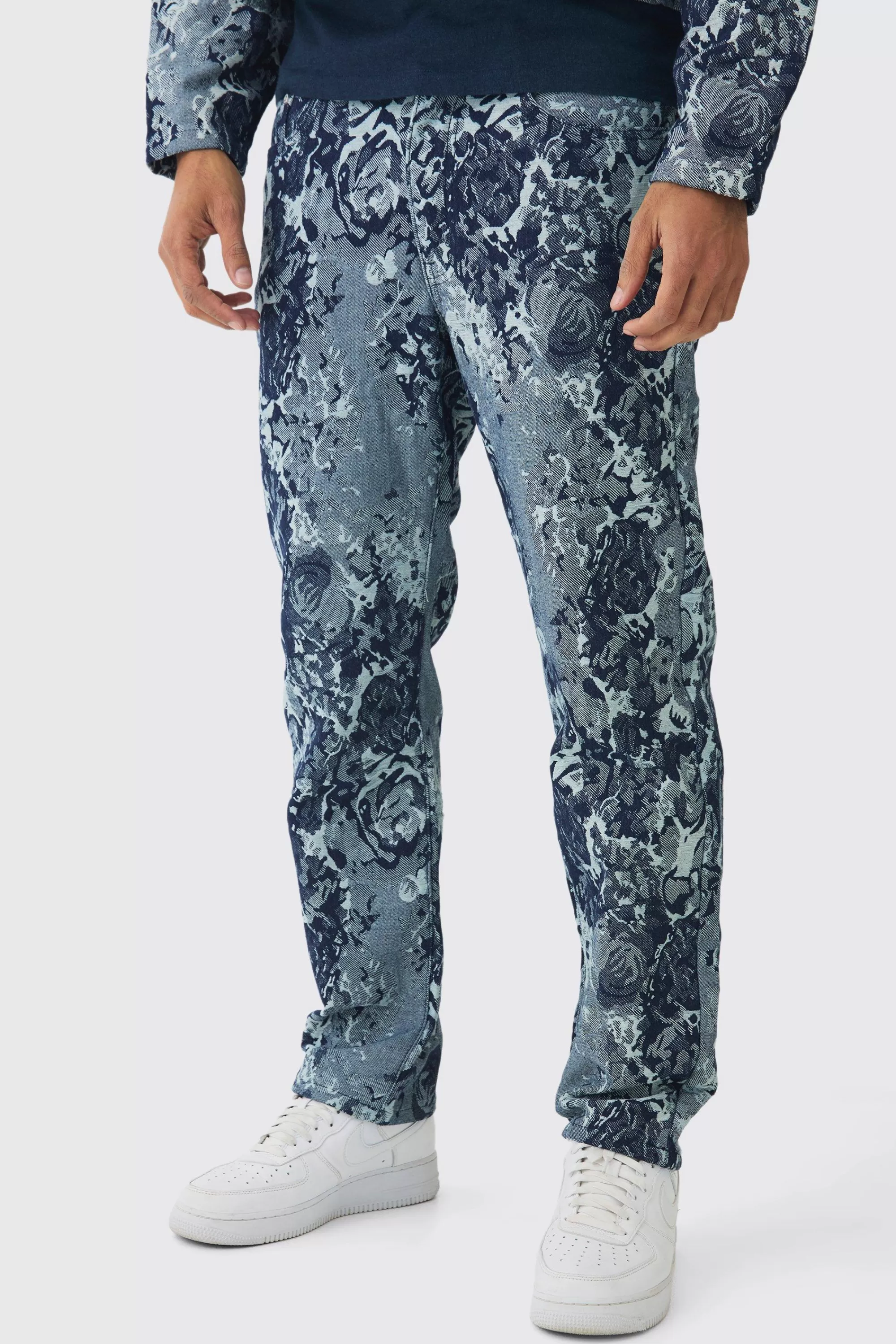 boohooMAN Floral Jacquard Set | UK