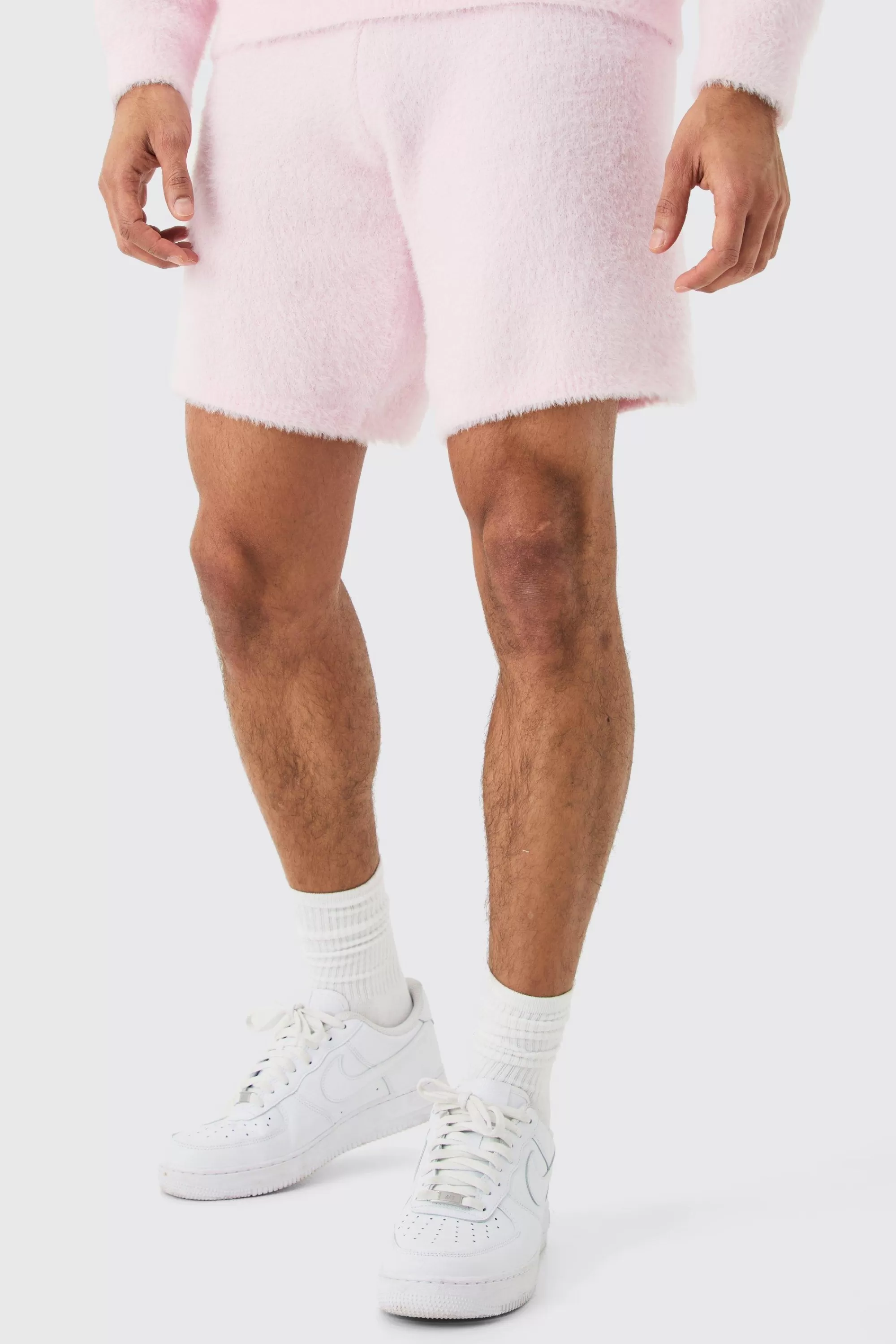 boohooMAN Fluffy Relaxed Short In | UK