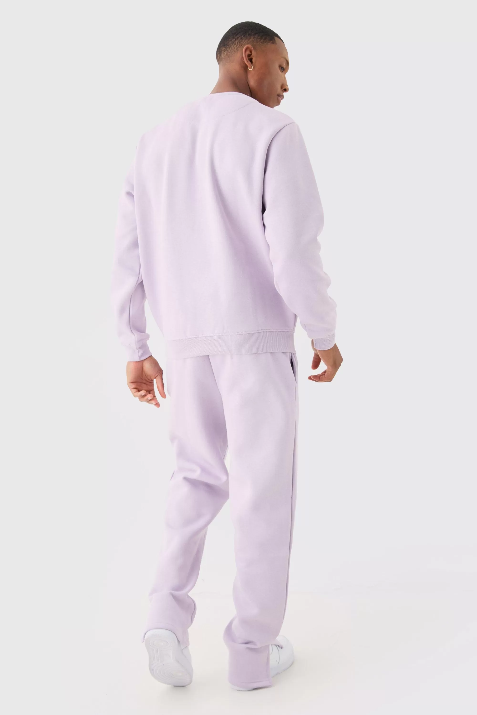 boohooMAN Graffiti Print Sweatshirt Tracksuit | UK