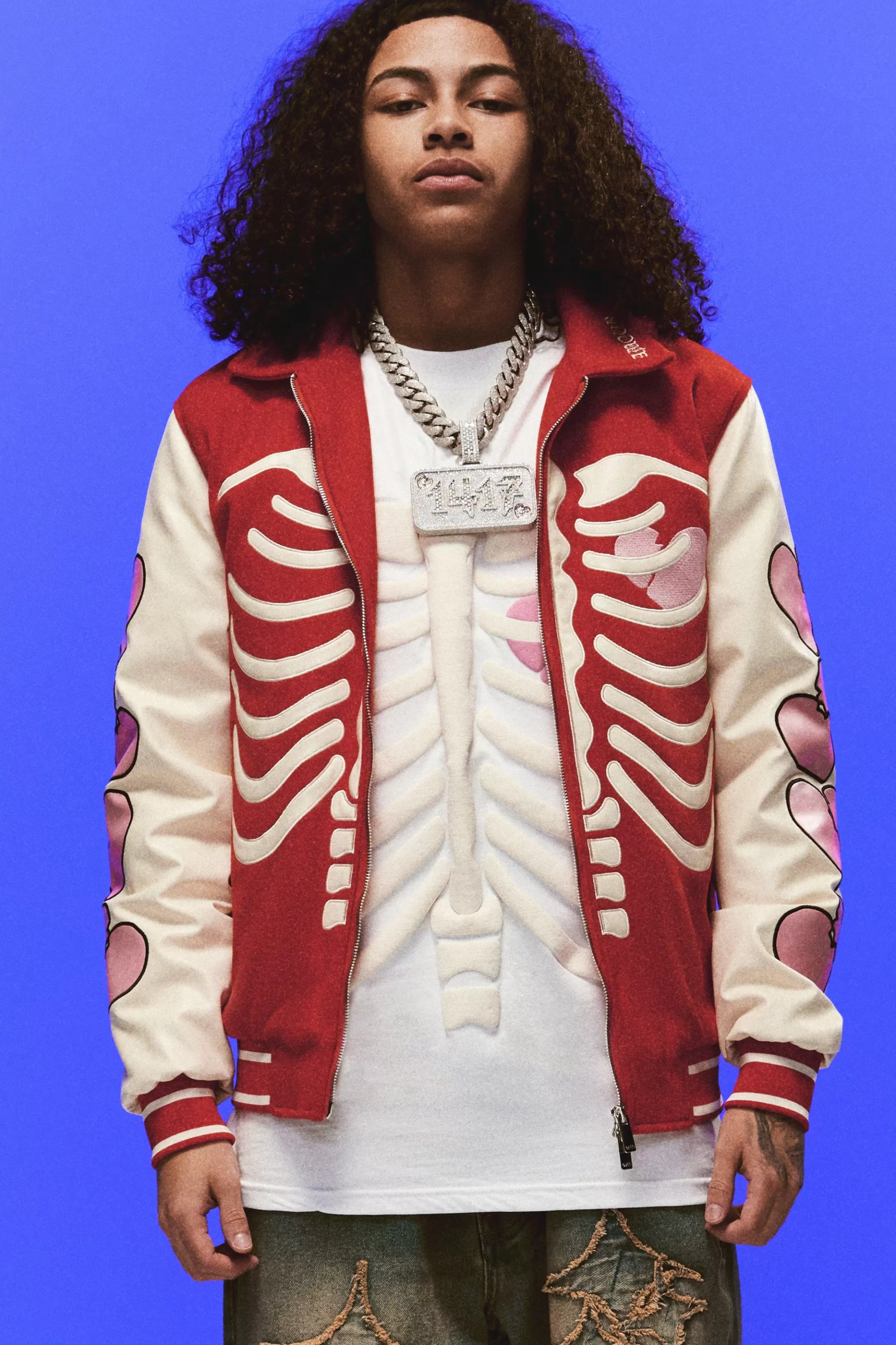boohooMAN Heart Breaker Badge Pu Sleeve Bomber | UK