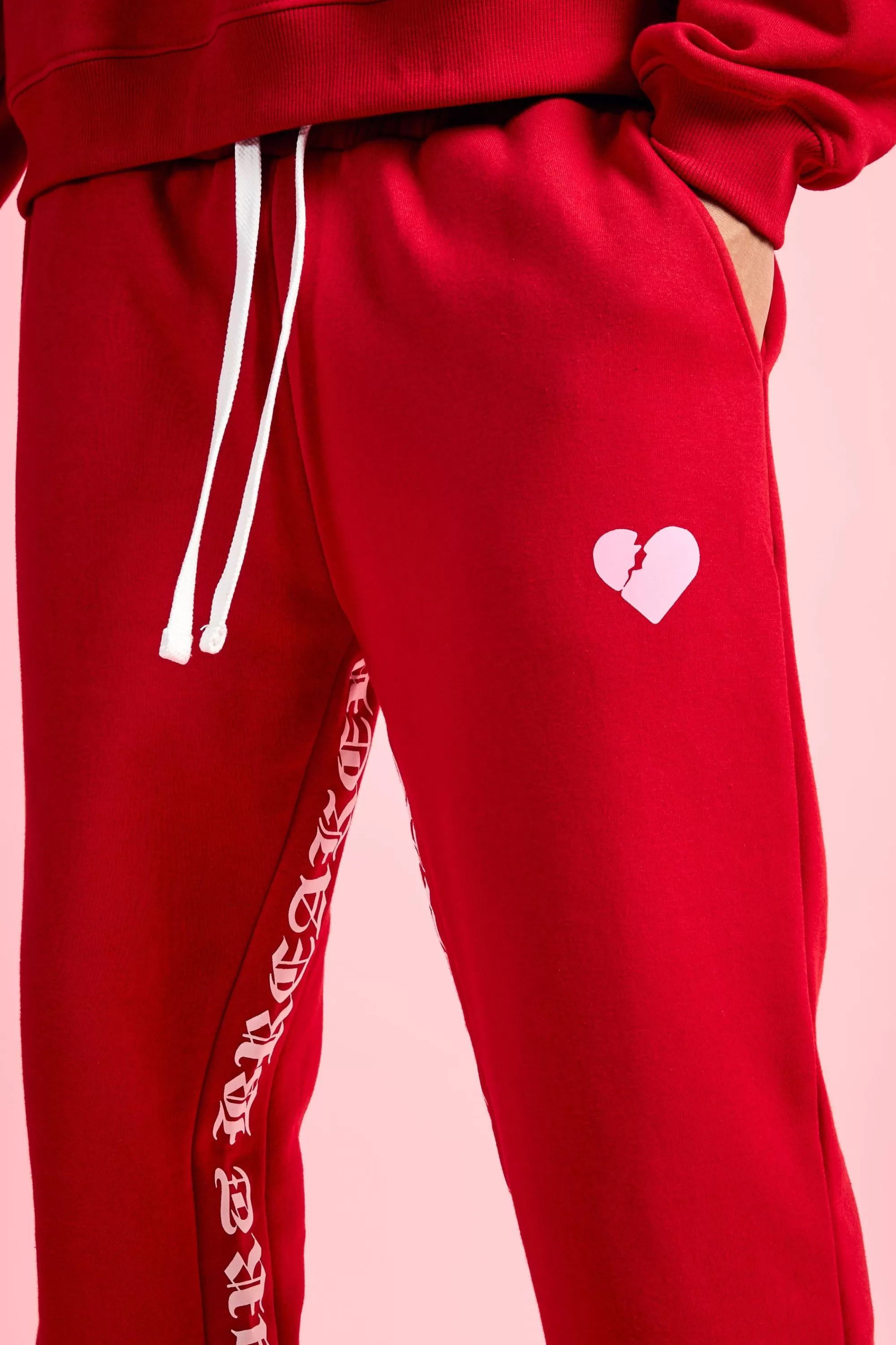 boohooMAN Heart Breaker Gusset Jogger | UK