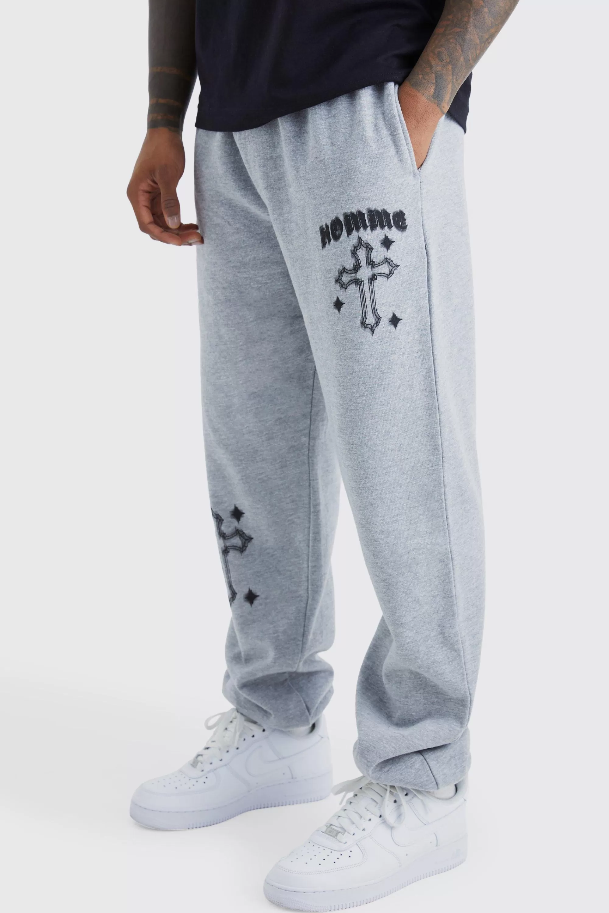 boohooMAN Homme Graphic Jogger | UK