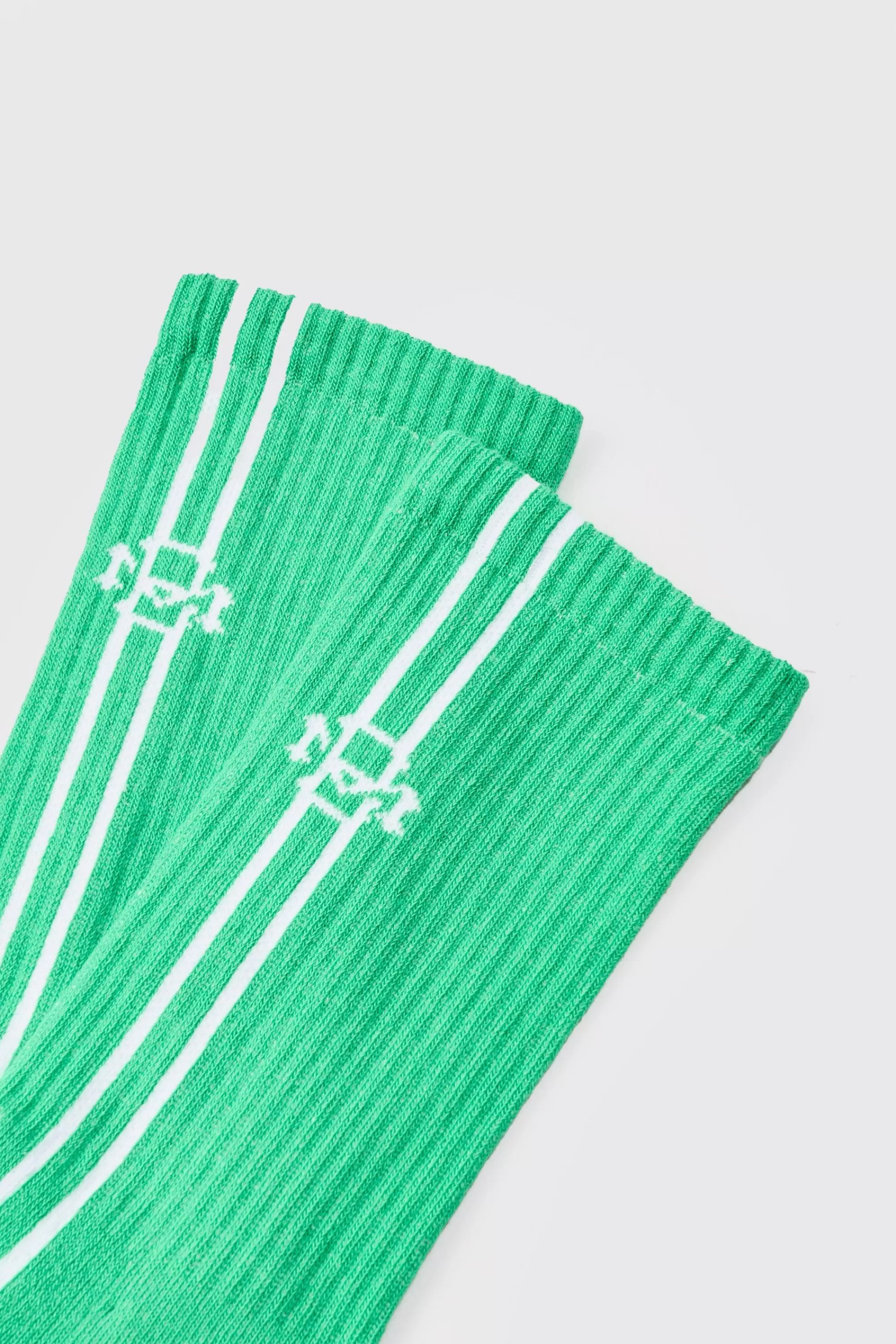 boohooMAN Jacquard BM Sports Stripe Sock In | UK