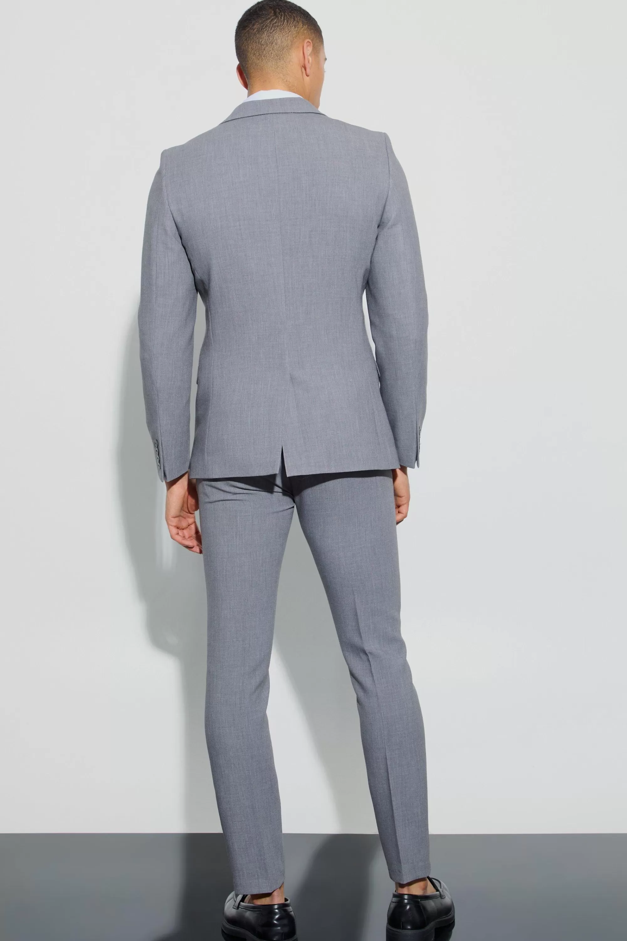 boohooMAN Jersey Skinny Single Breasted Suit Jacket | UK