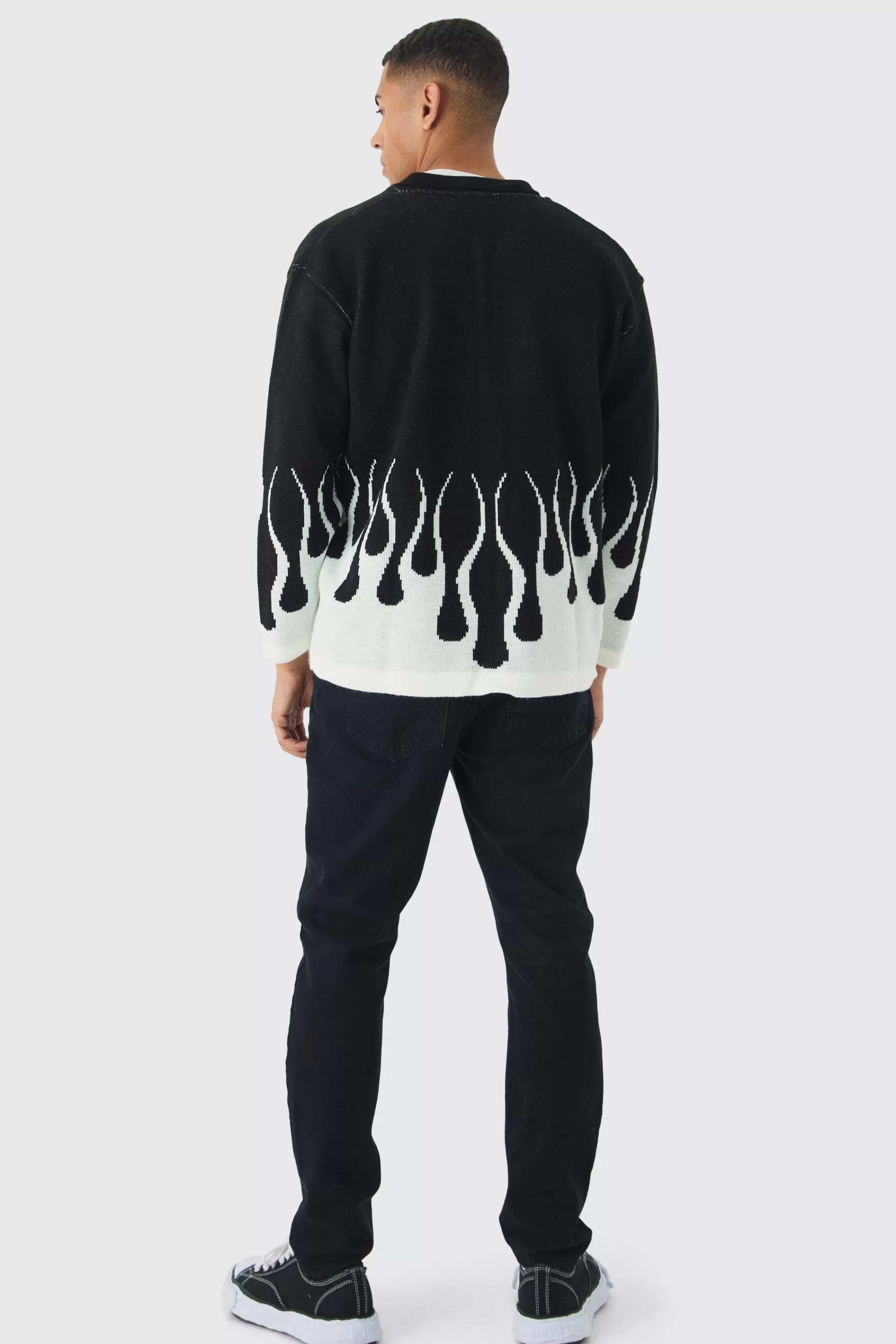 boohooMAN Knitted Moto Bomber Jacket In | UK