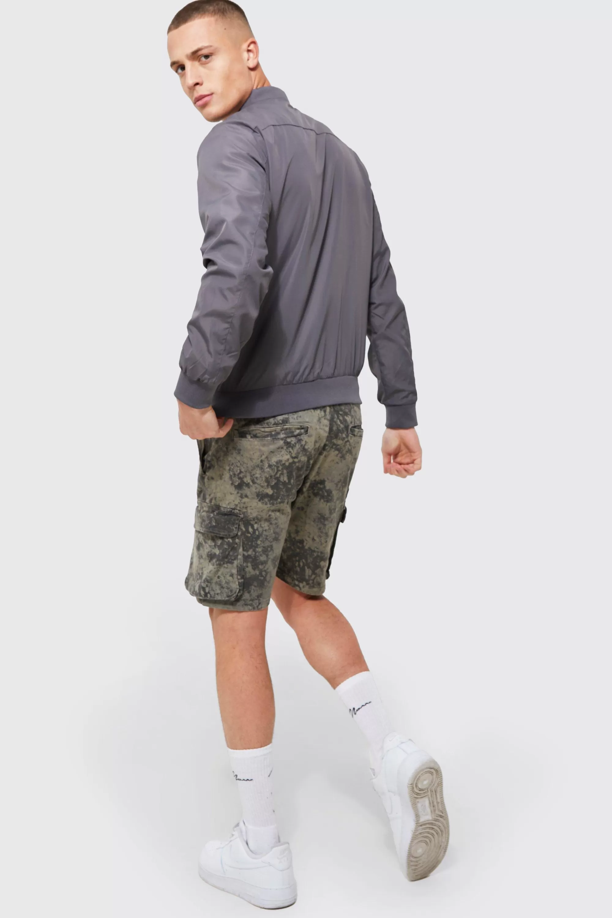 boohooMAN Lightweight Bomber Jacket In | UK