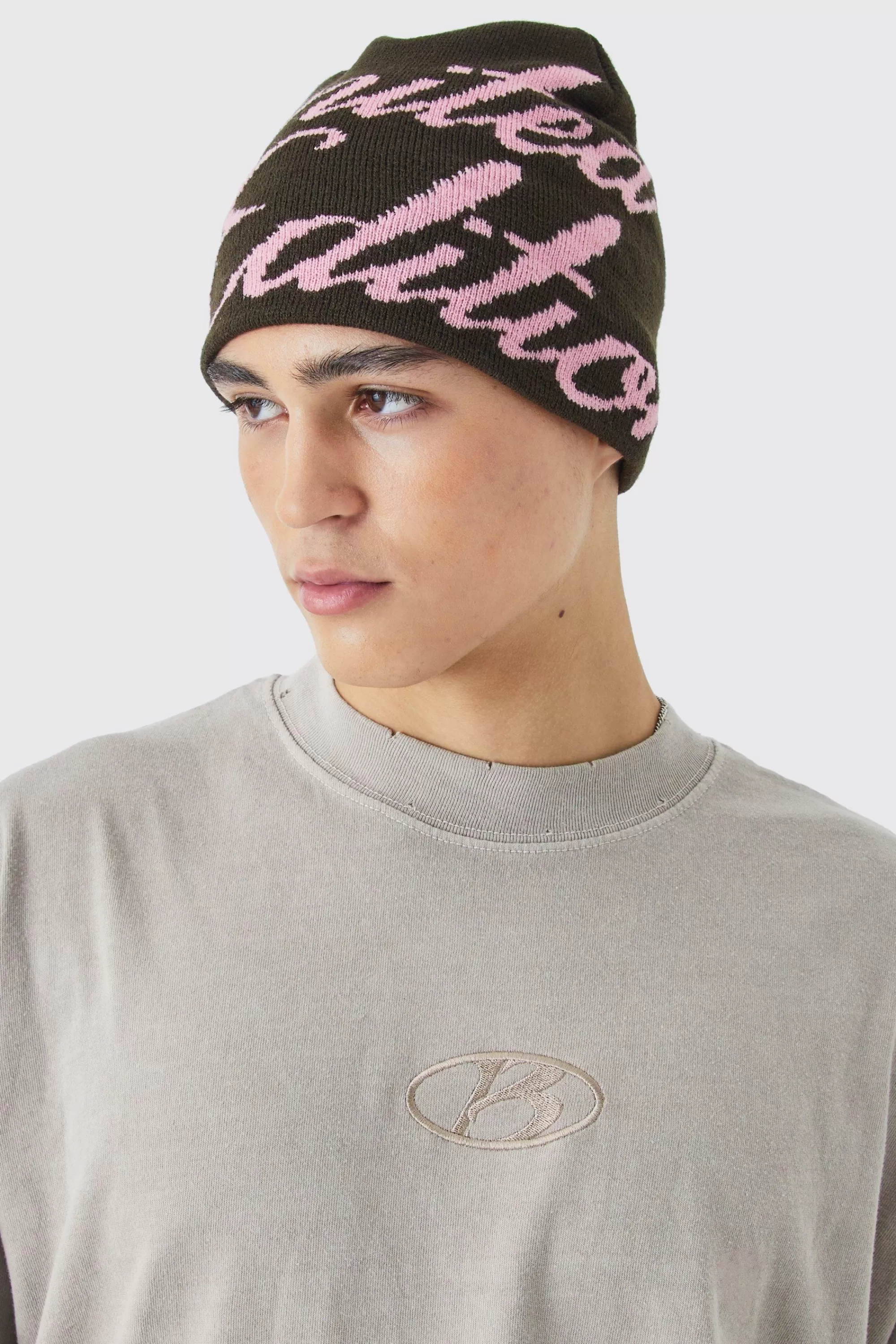 boohooMAN Limited Edition Graphic Beanie | UK