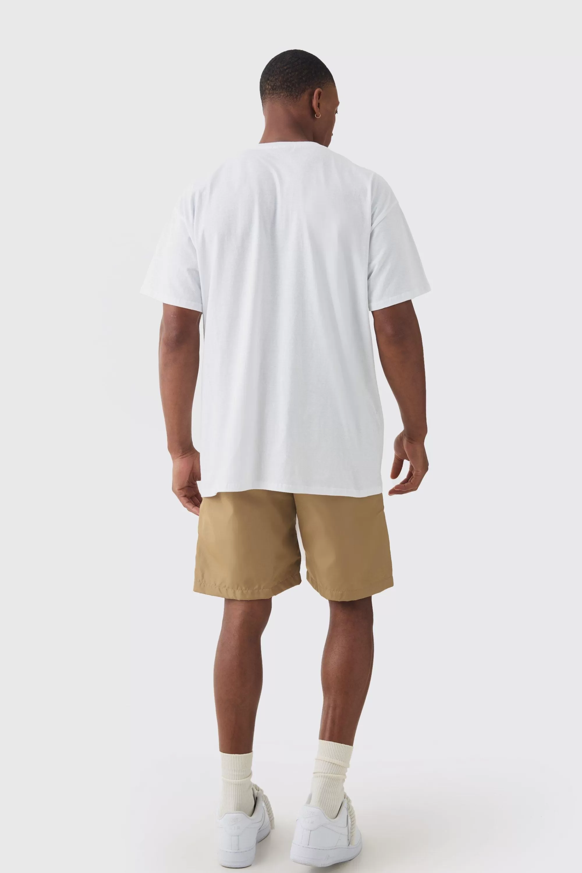 boohooMAN Limited Edition Nylon Elastic Waist Cargo Shorts | UK