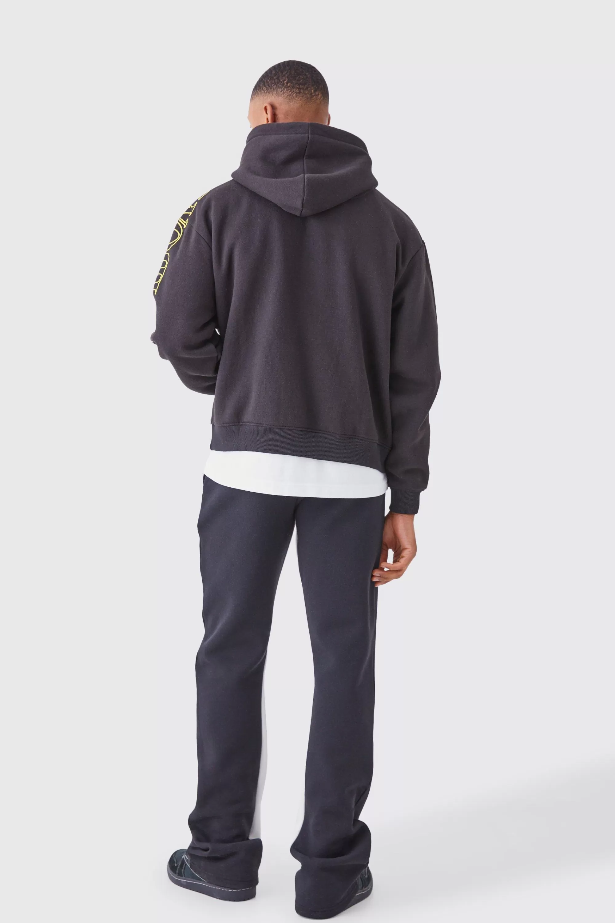 boohooMAN Limited Edition Stacked Gusset Joggers | UK