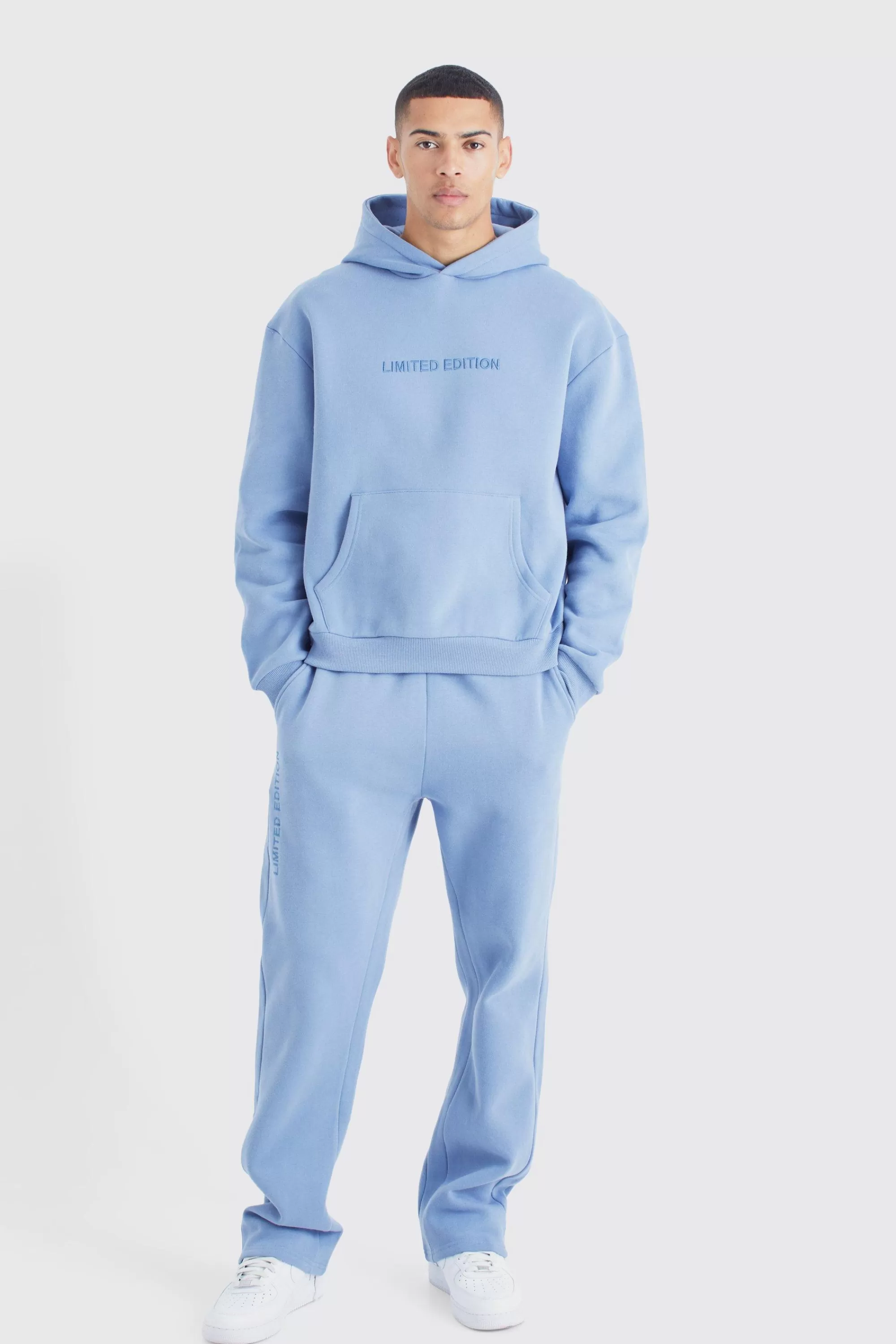 boohooMAN Limited Oversized Hooded Gusset Tracksuit | UK
