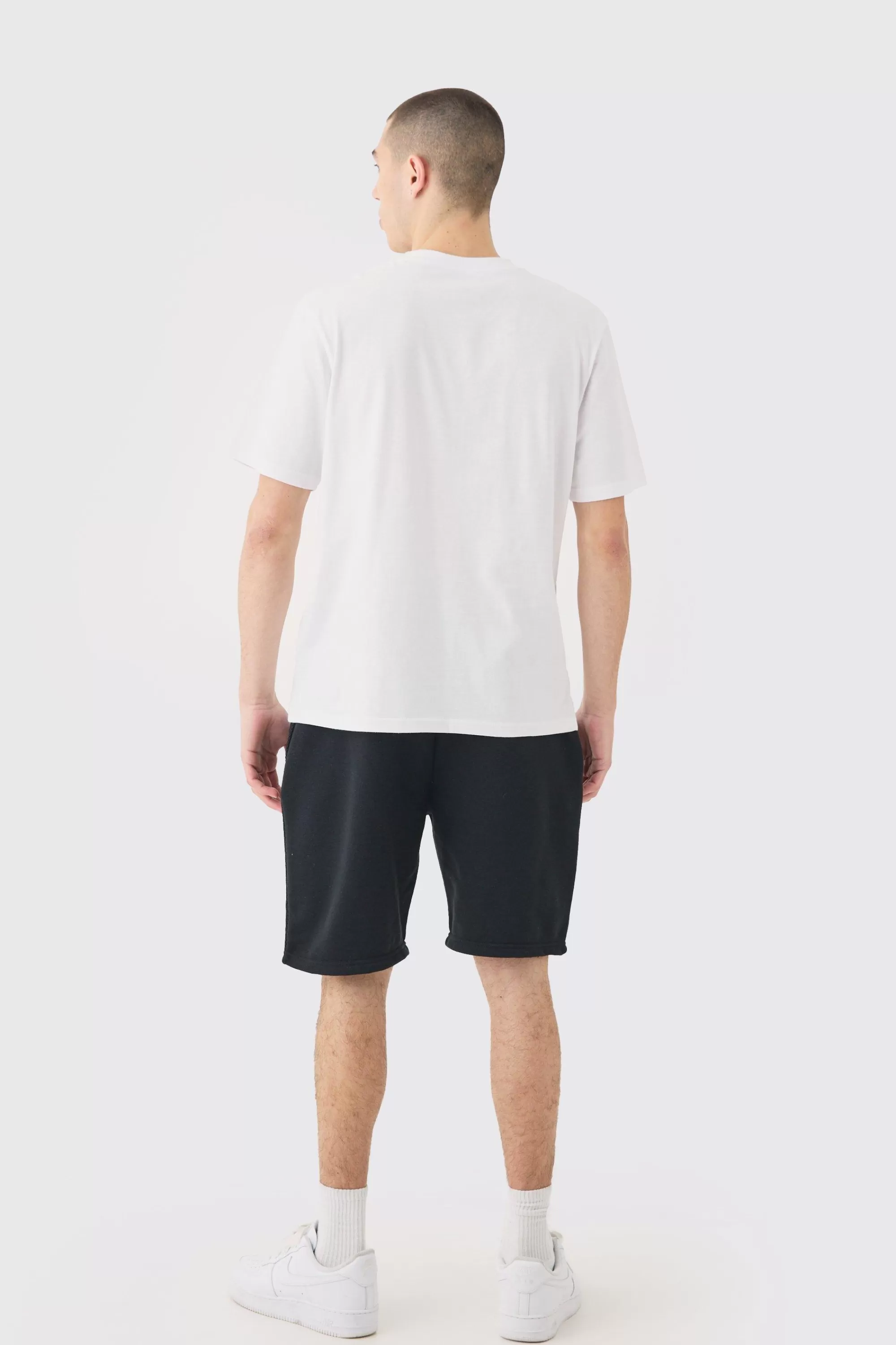 boohooMAN Loose Fit Man Official Splice Mesh Short | UK