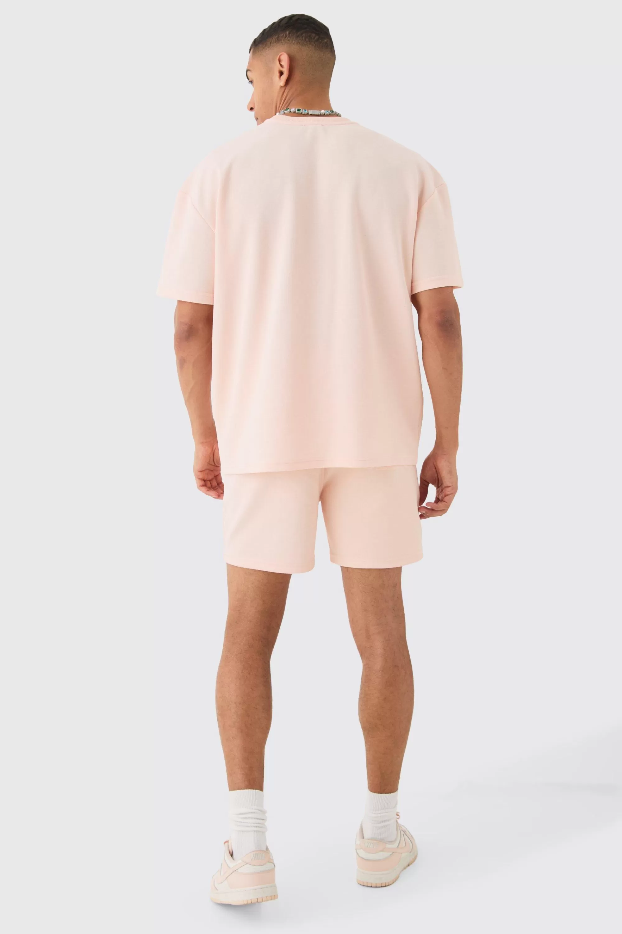 boohooMAN Loose High Build Pique Limited Short | UK
