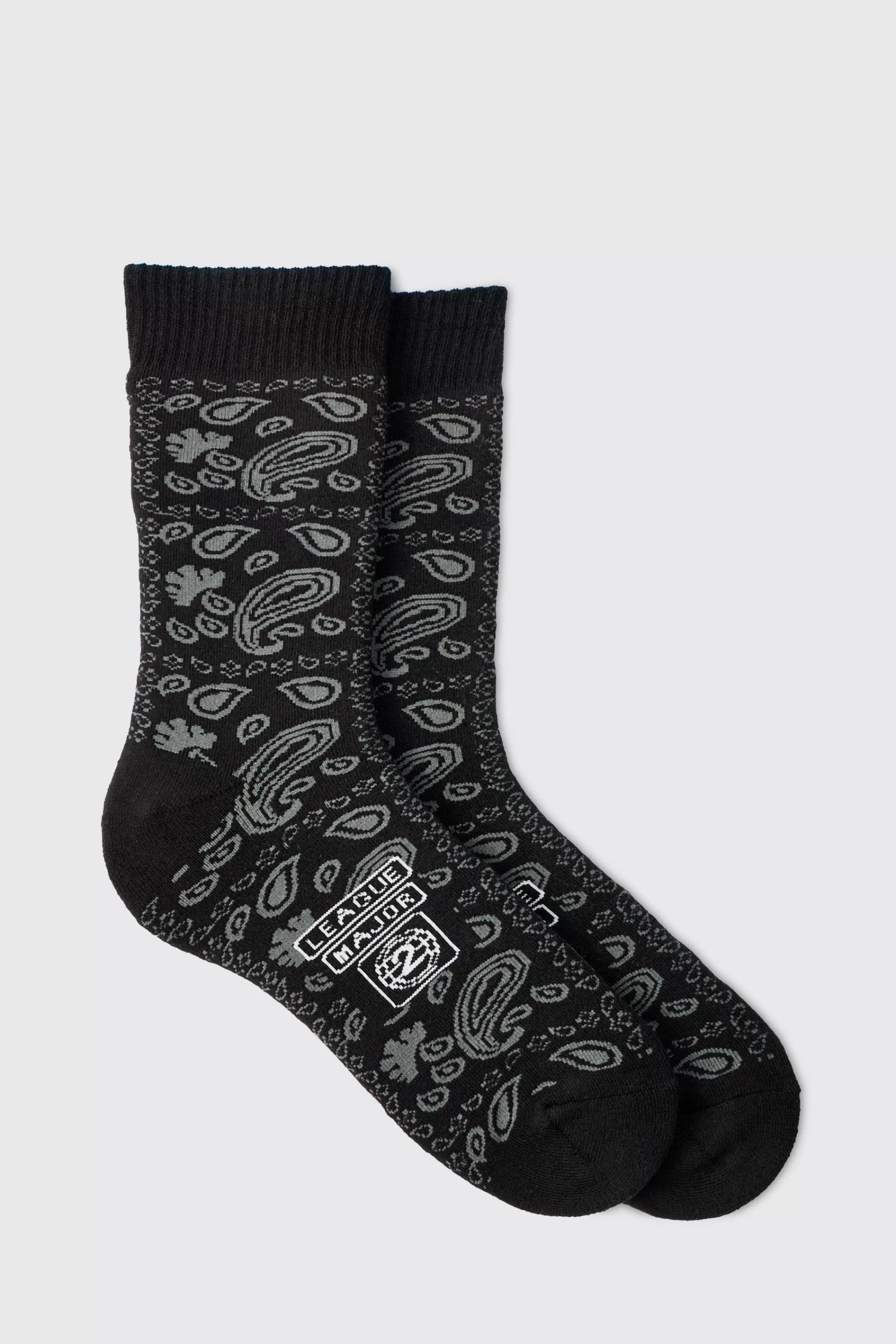 boohooMAN Major League Logo Sports Socks | UK