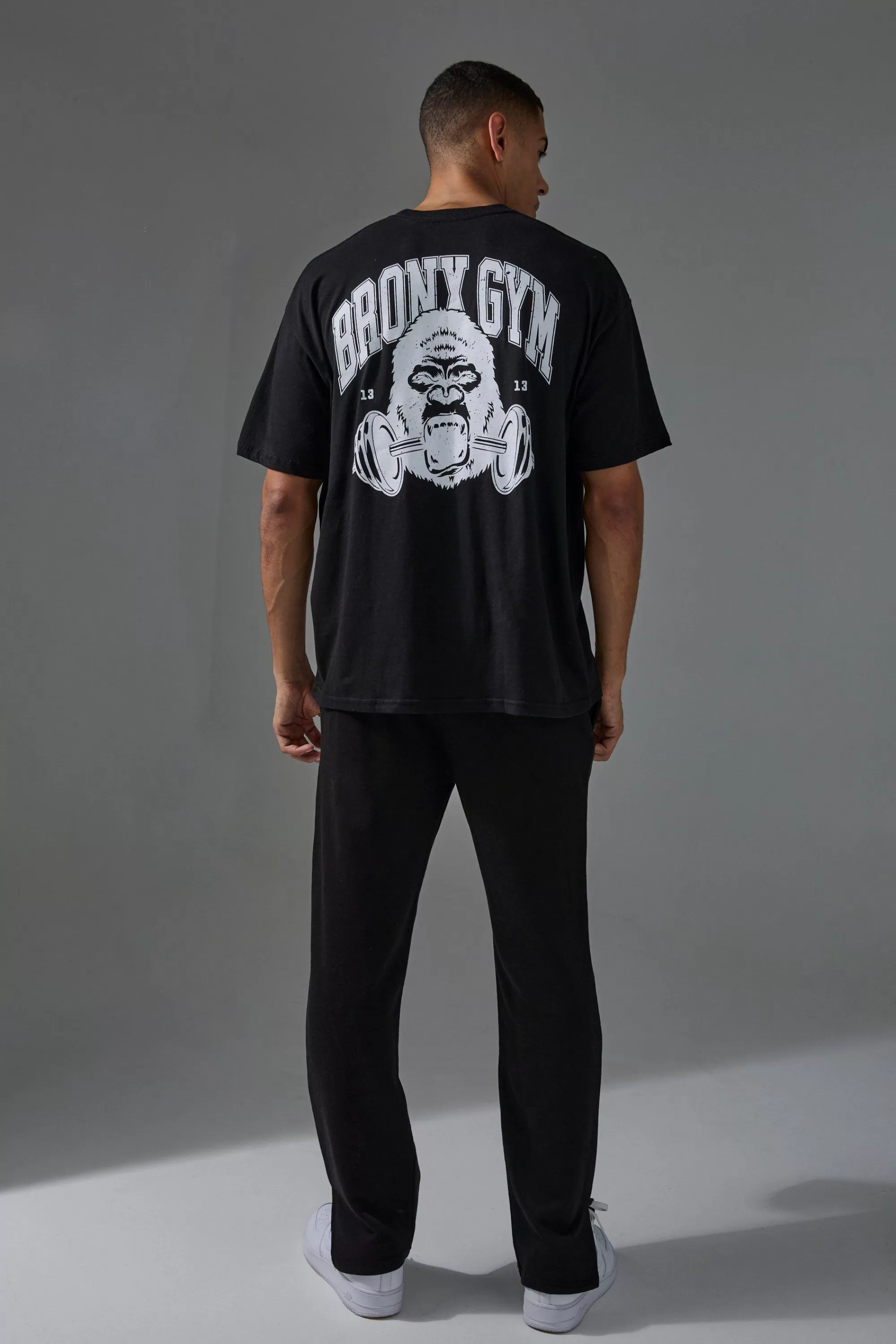 boohooMAN Man Active Bronx Gym Regular Fit Jogger | UK