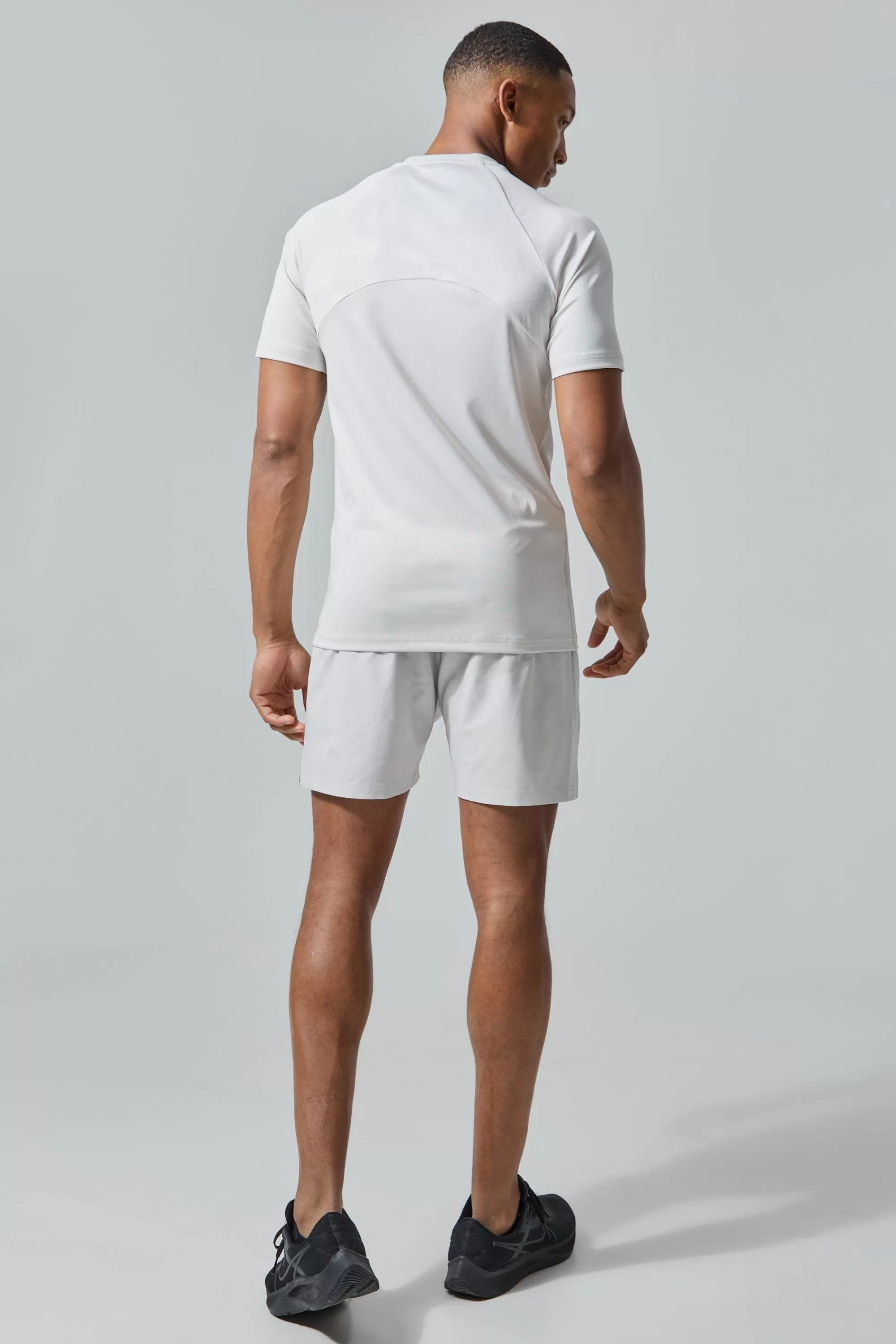boohooMAN Man Active Camo 5inch Short | UK