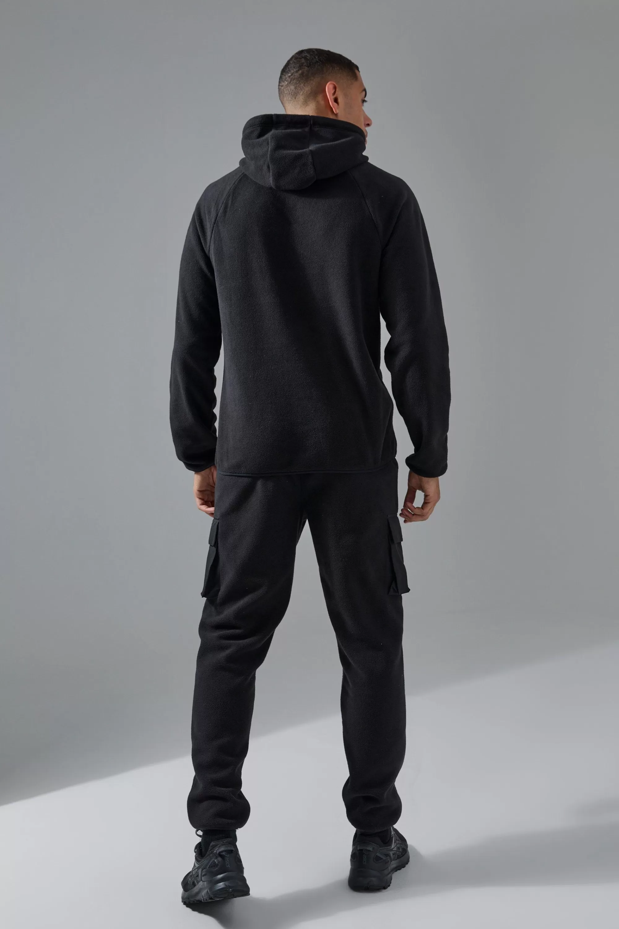 boohooMAN Man Active Fleece Cargo Jogger | UK