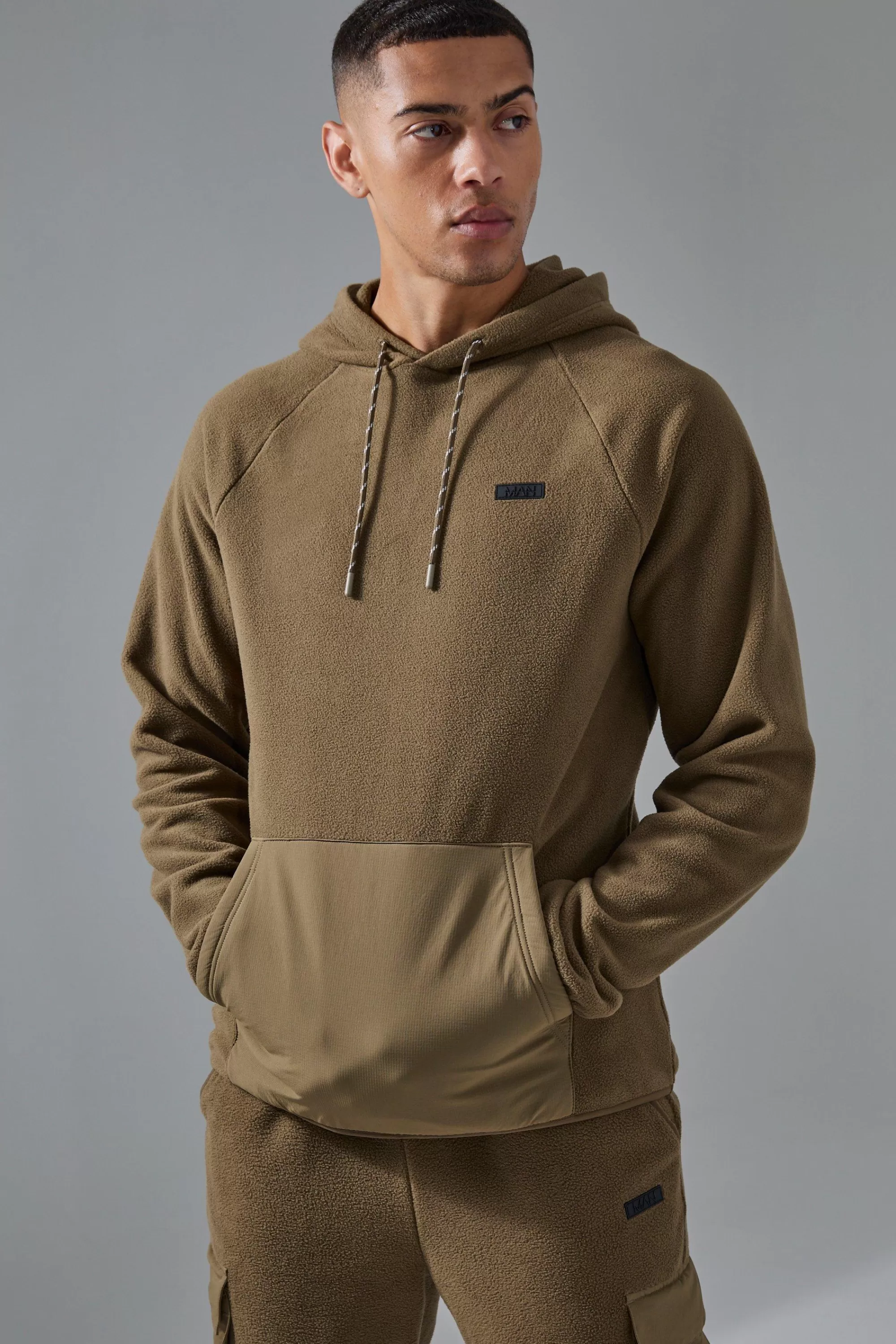 boohooMAN Man Active Fleece Hoodie | UK