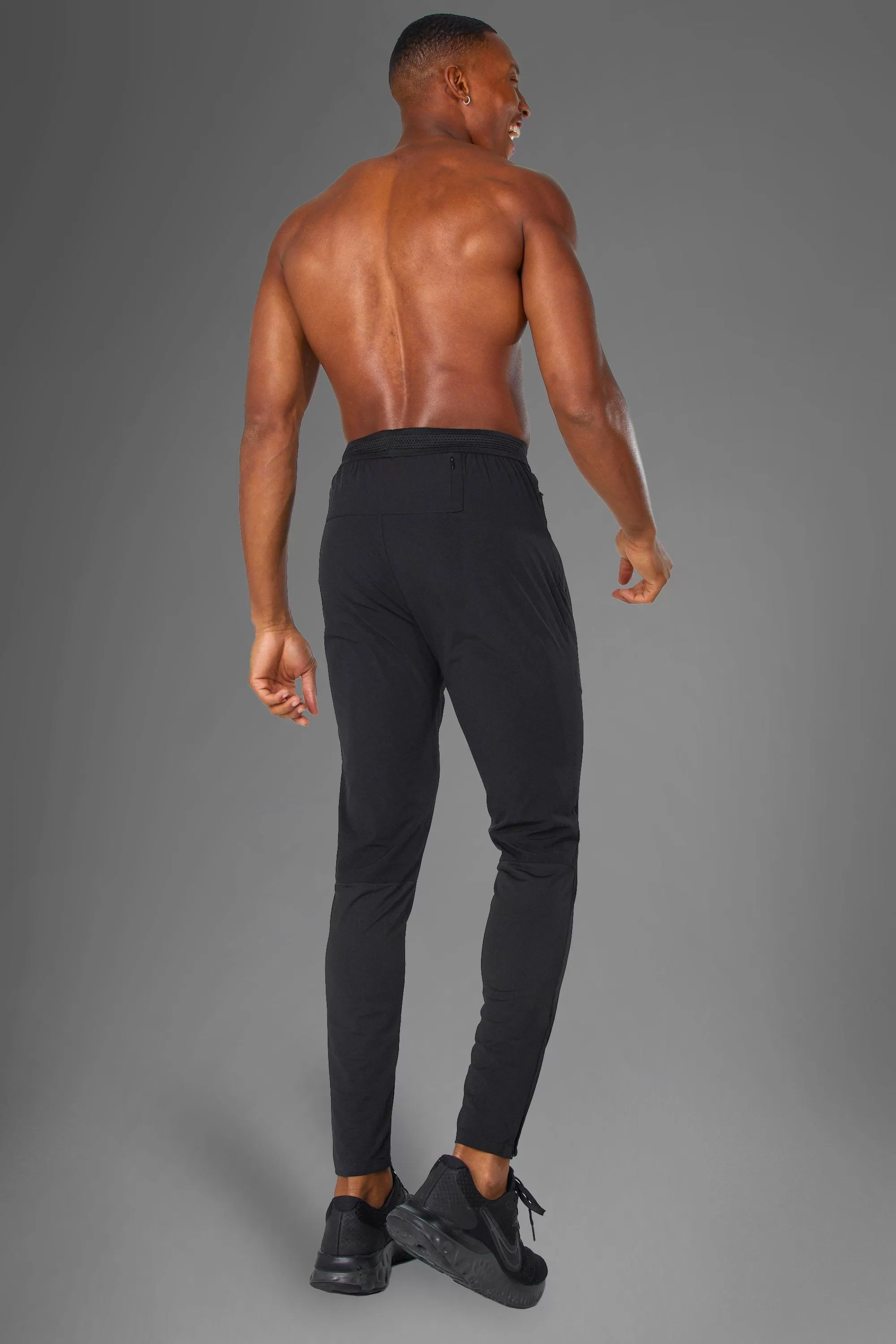boohooMAN Man Active Gym 2 Pack Lightweight Tapered Jogger | UK