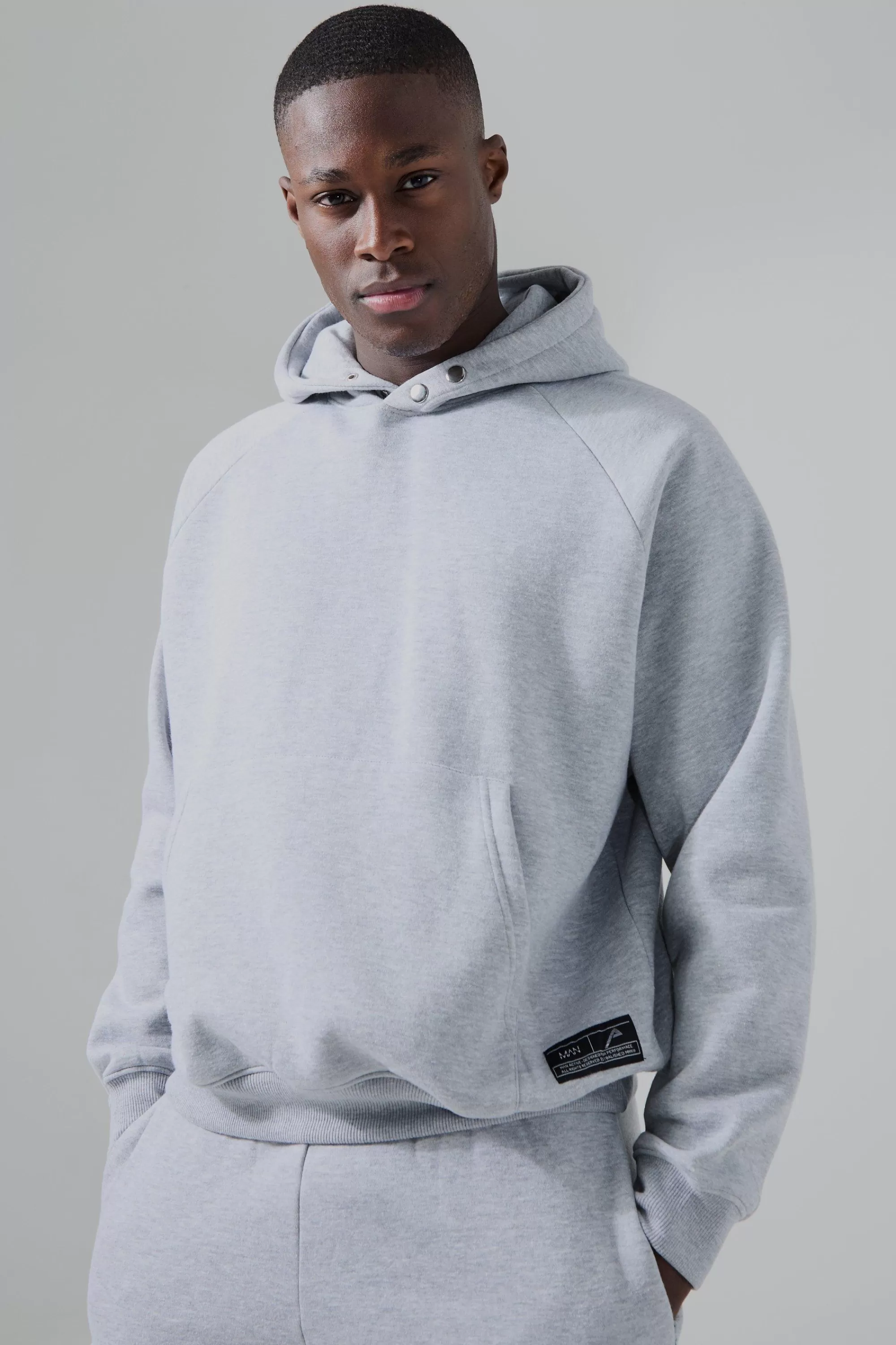 boohooMAN Man Active Gym Boxy Fit Hoodie | UK