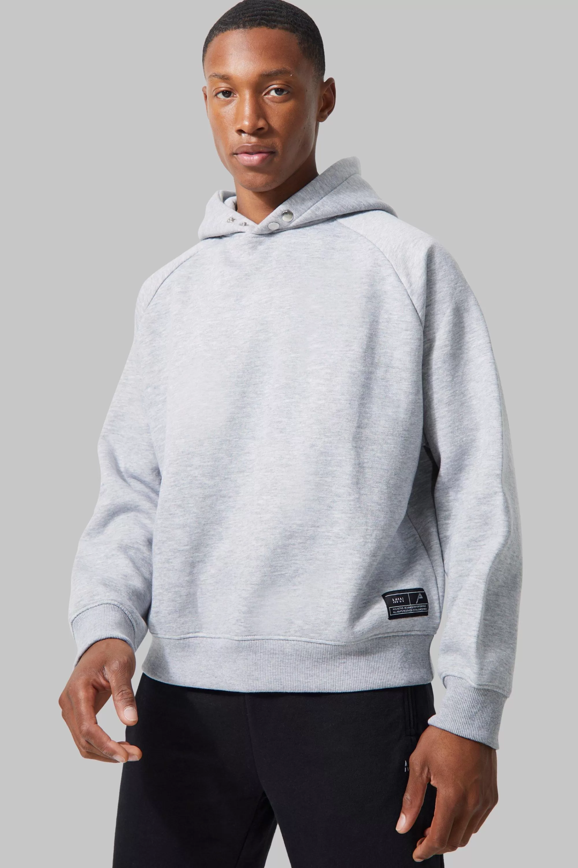 boohooMAN Man Active Gym Boxy Fit Hoodie | UK