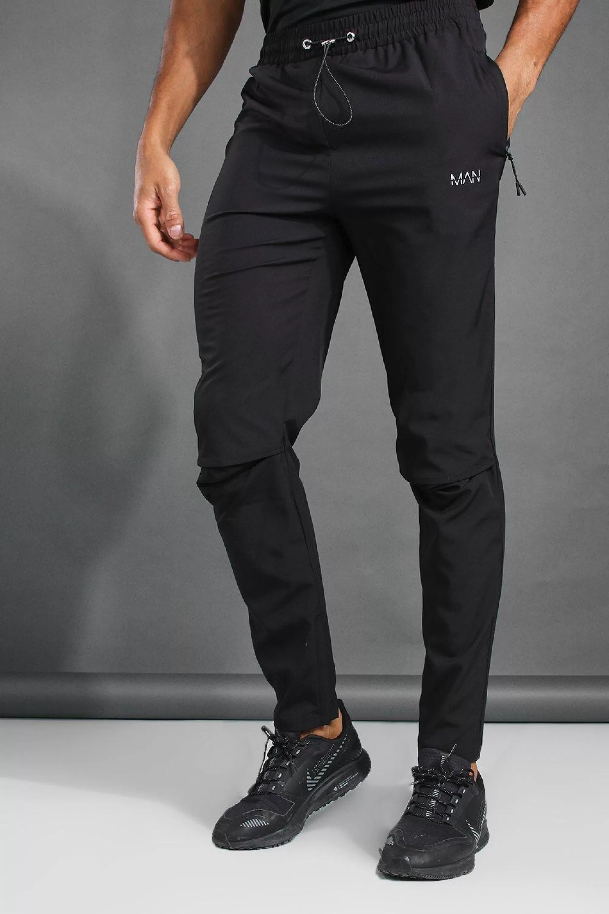 boohooMAN Man Active Gym Tapered Fit Jogger | UK