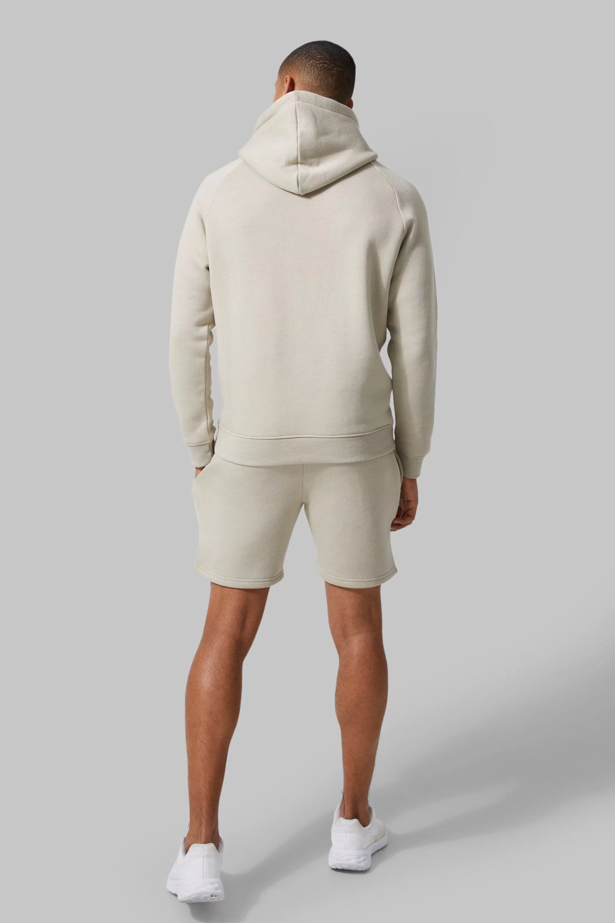 boohooMAN Man Active Gym Training Hoodie & Short Set | UK