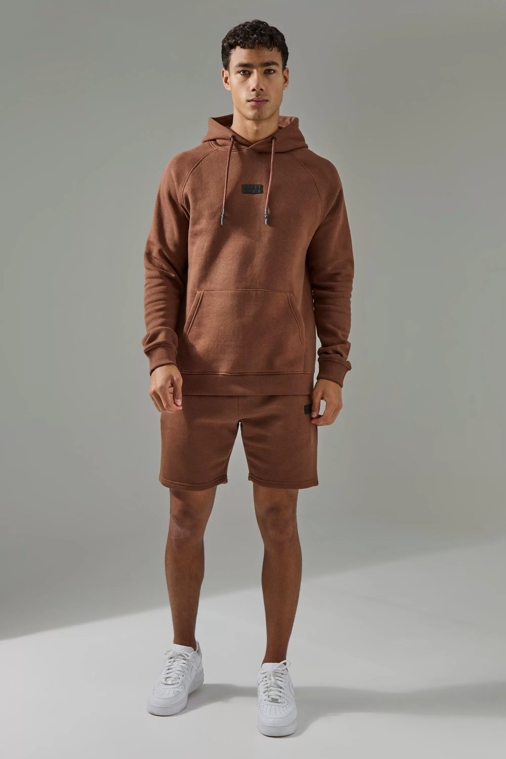 boohooMAN Man Active Hoodie & Short Tracksuit | UK