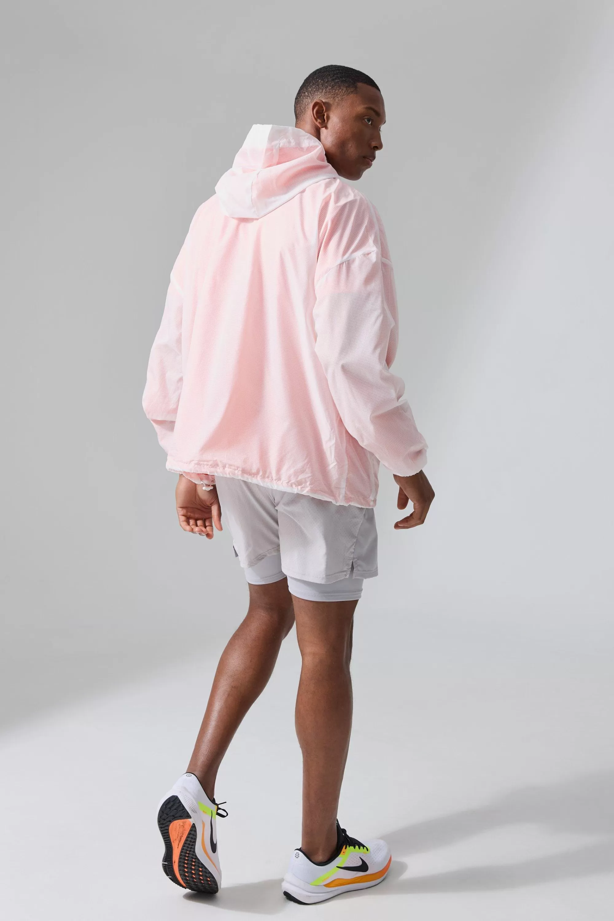 boohooMAN Man Active Mesh Lined Oversized Windbreaker | UK