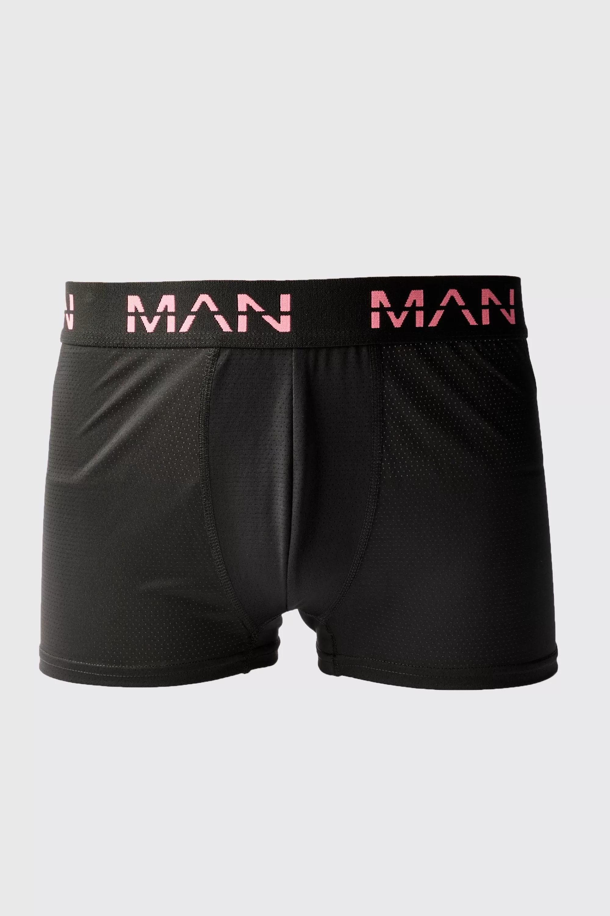 boohooMAN Man Active Performance 3 Pack Boxer Neon Logo | UK