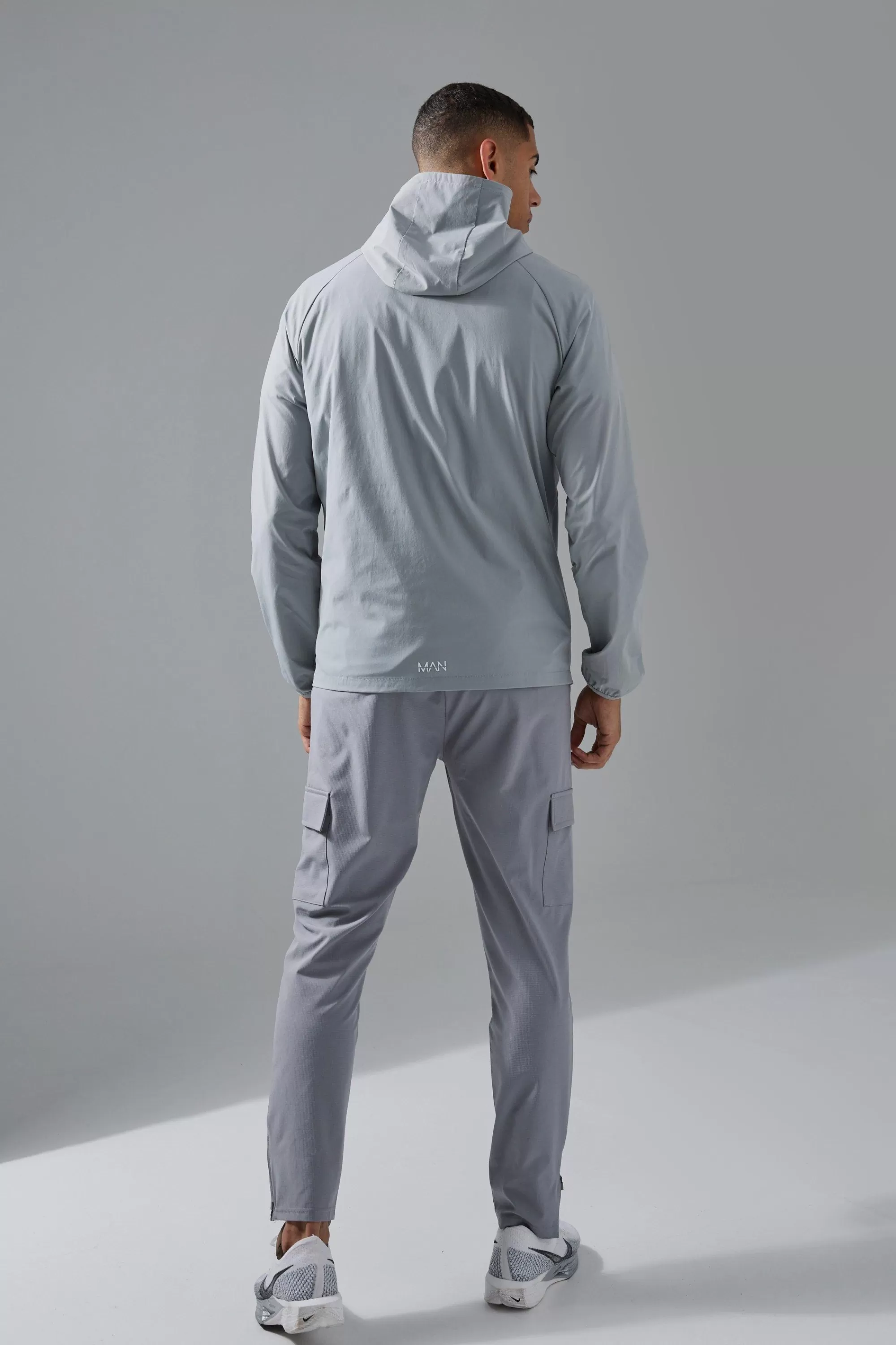 boohooMAN Man Active Quilted Hooded Jacket | UK