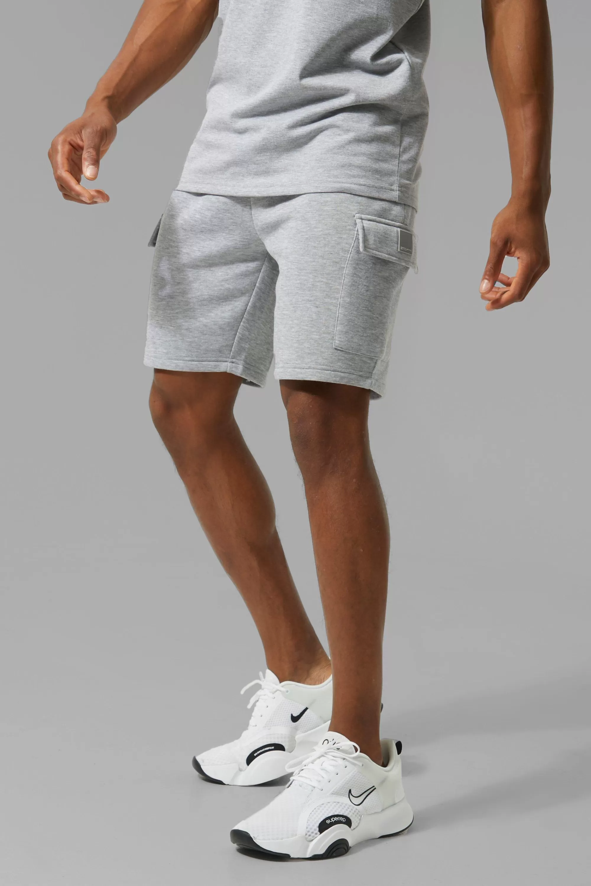 boohooMAN Man Active Regular Fit 5inch Cargo Shorts | UK